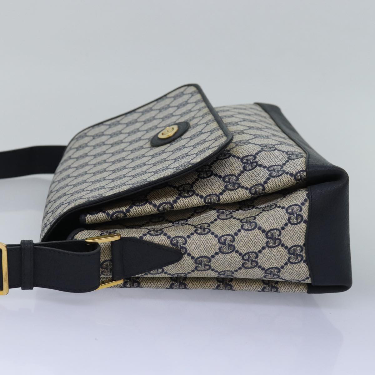 GUCCI GG Supreme Shoulder Bag PVC Navy 001 406 0141 ep4514