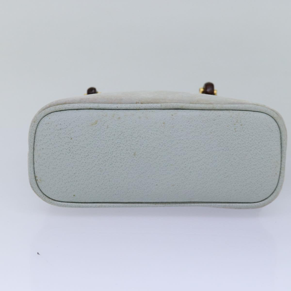 GUCCI Bamboo Hand Bag 2way Gray 007 2865 0231 ep4533