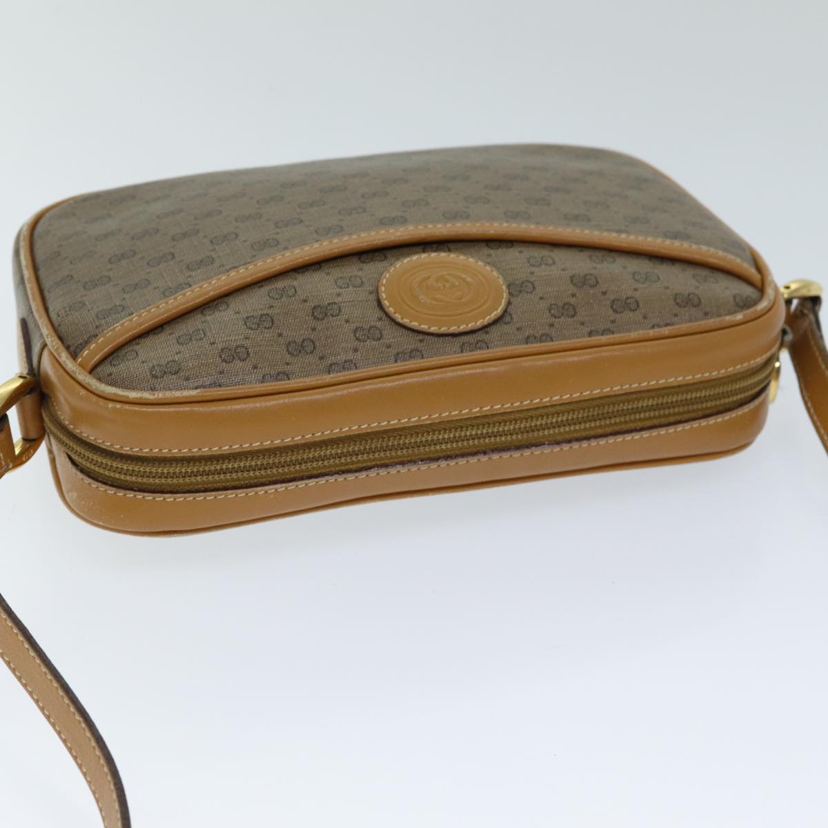 GUCCI Micro GG Canvas Shoulder Bag Beige 007 113 0095 ep4535