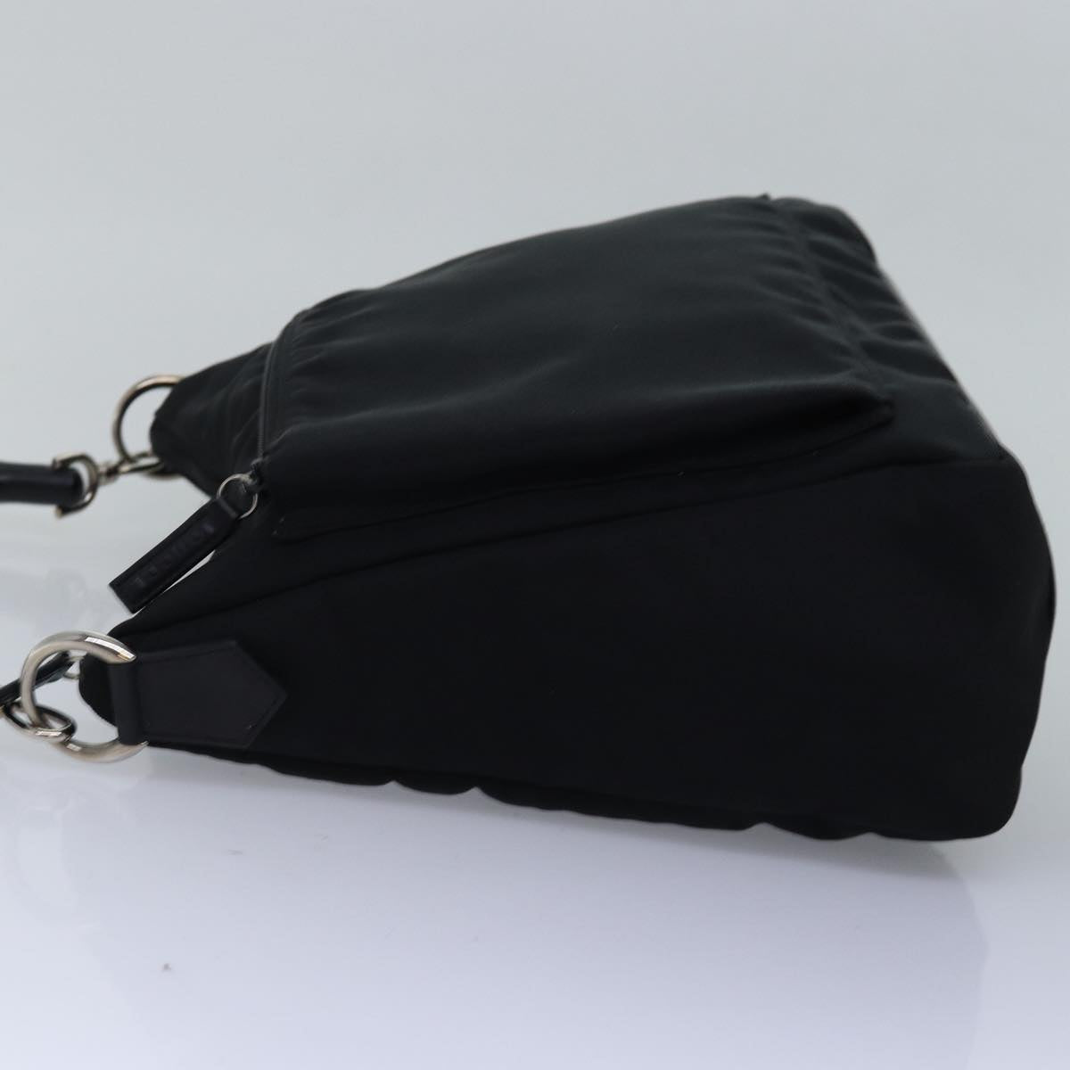GUCCI Bamboo Shoulder Bag Nylon Black 35692 ep4545