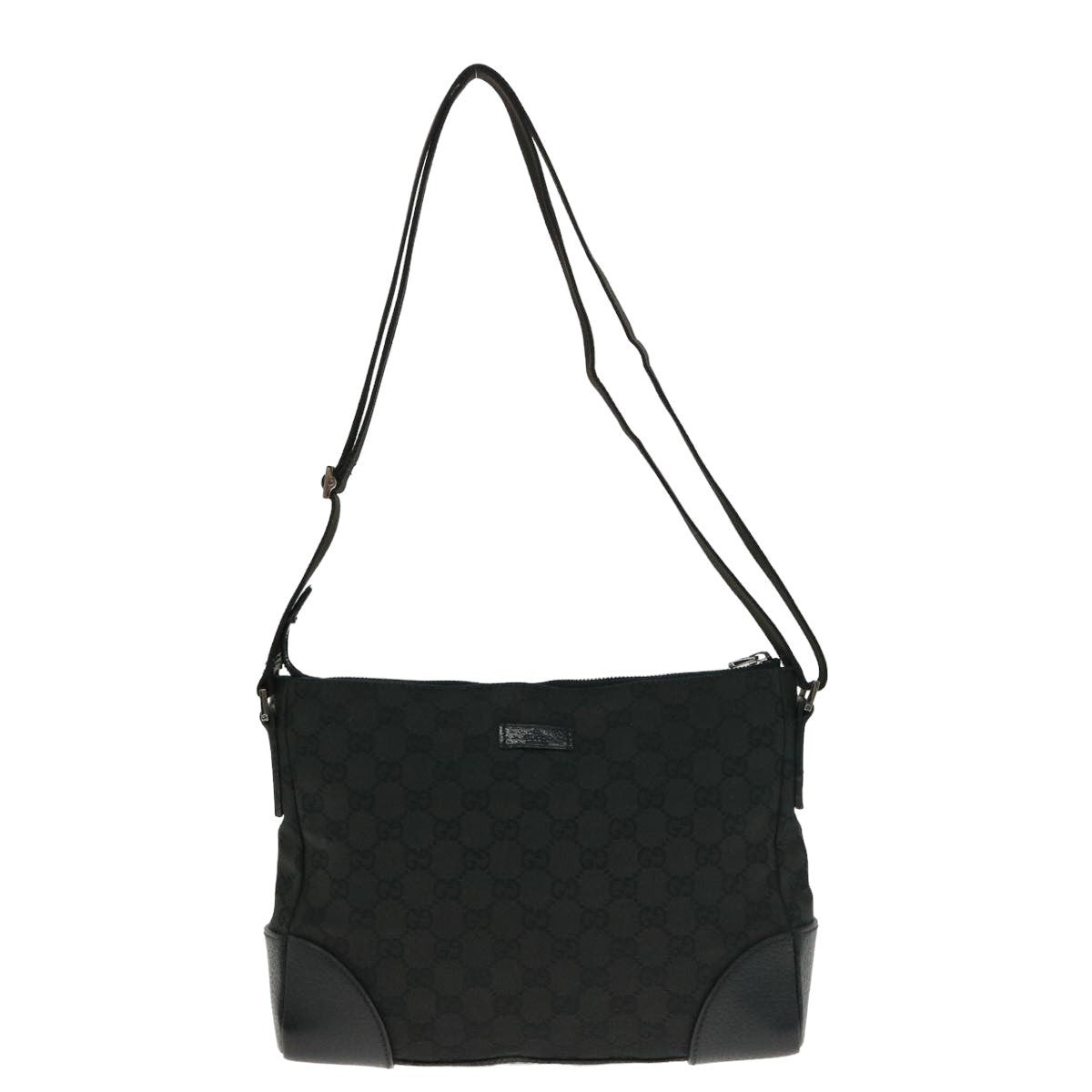 GUCCI GG Canvas Shoulder Bag Canvas Black 114273 ep4567