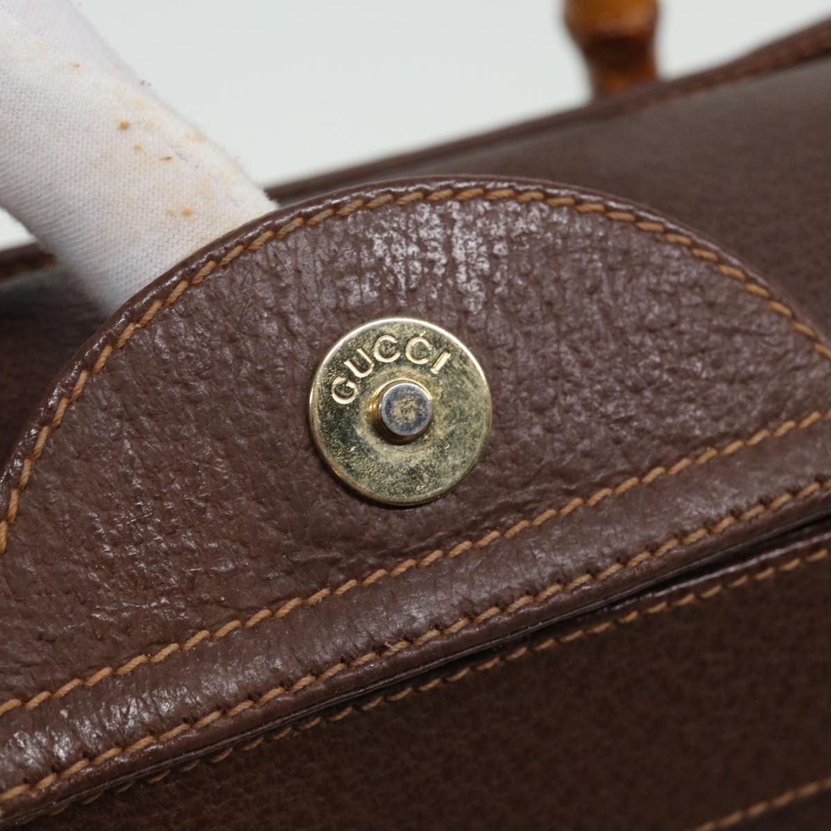 GUCCI Bamboo Hand Bag Leather Brown 002 1186 0259 ep4621