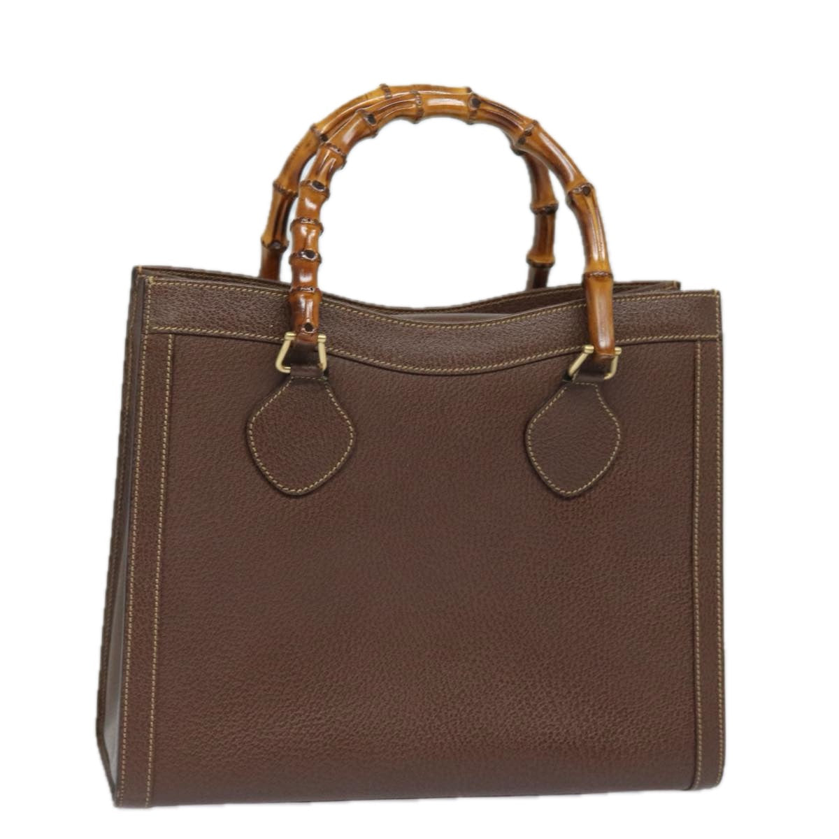 GUCCI Bamboo Hand Bag Leather Brown 002 2853 0260 0 ep4626