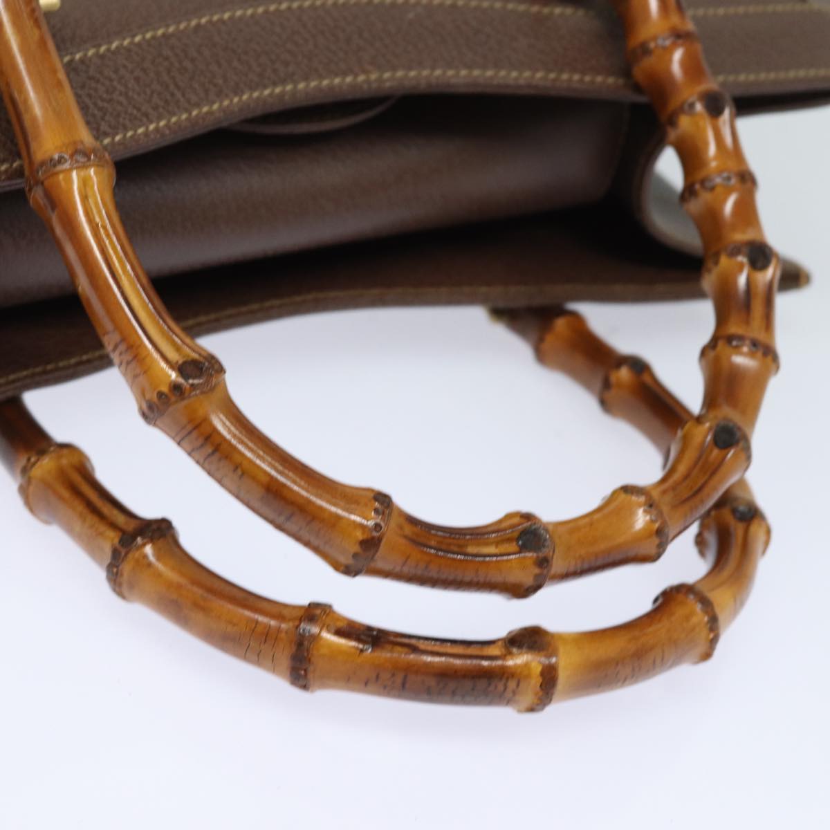 GUCCI Bamboo Hand Bag Leather Brown 002 2853 0260 0 ep4626