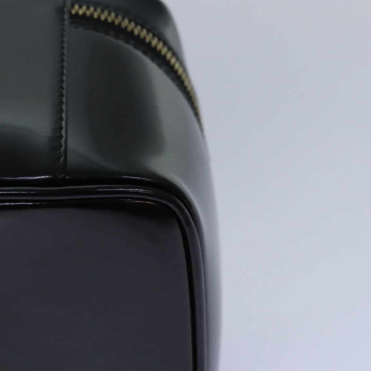 GUCCI Vanity Cosmetic Pouch Enamel Black 032 1956 0150 ep4640