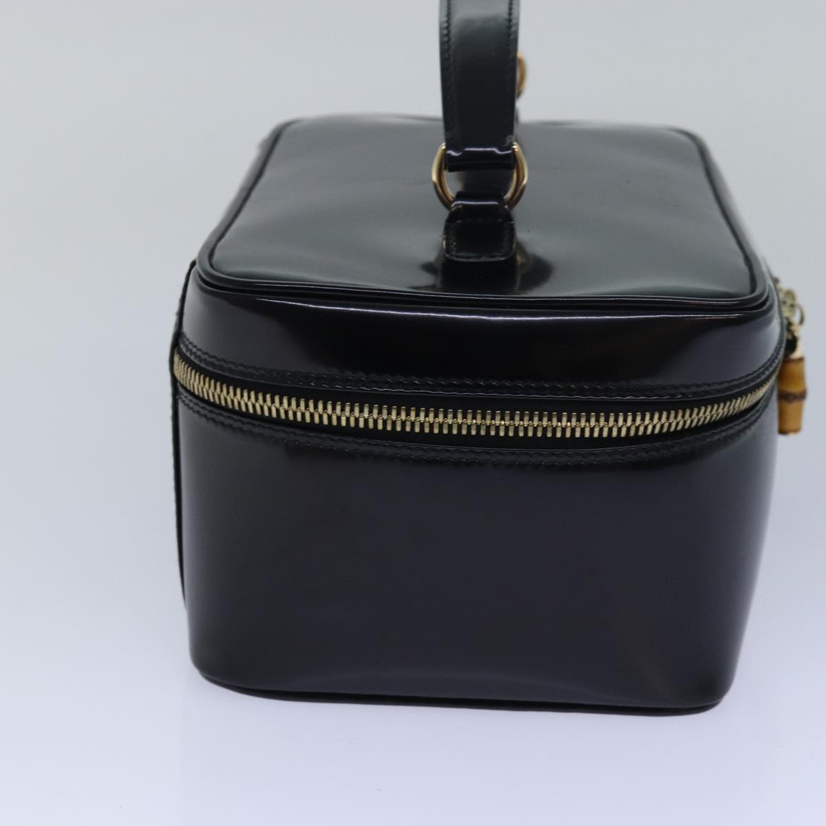 GUCCI Vanity Cosmetic Pouch Enamel Black 032 1956 0150 ep4640