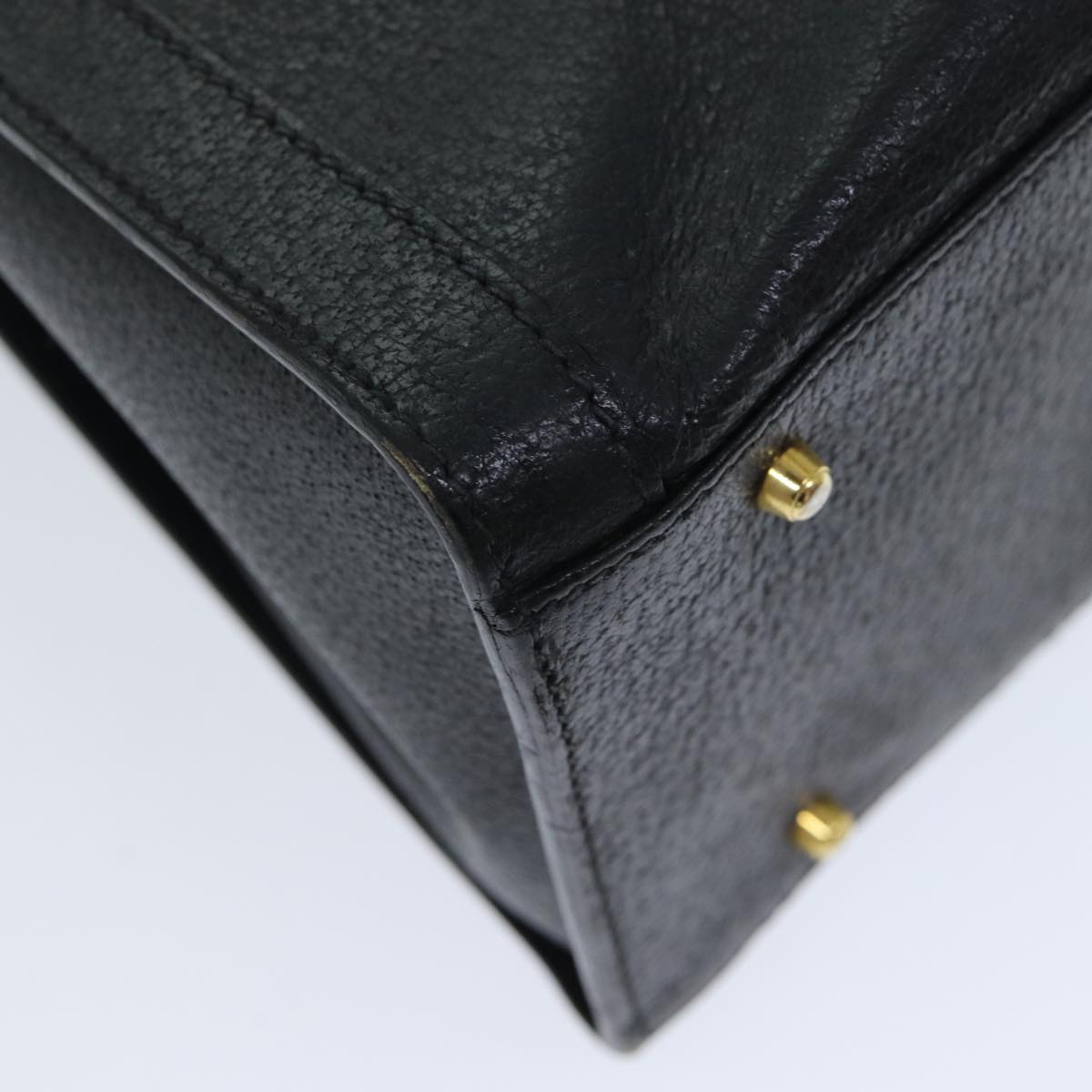 GUCCI Bamboo Hand Bag Leather Black 002 1186 0260 ep4643