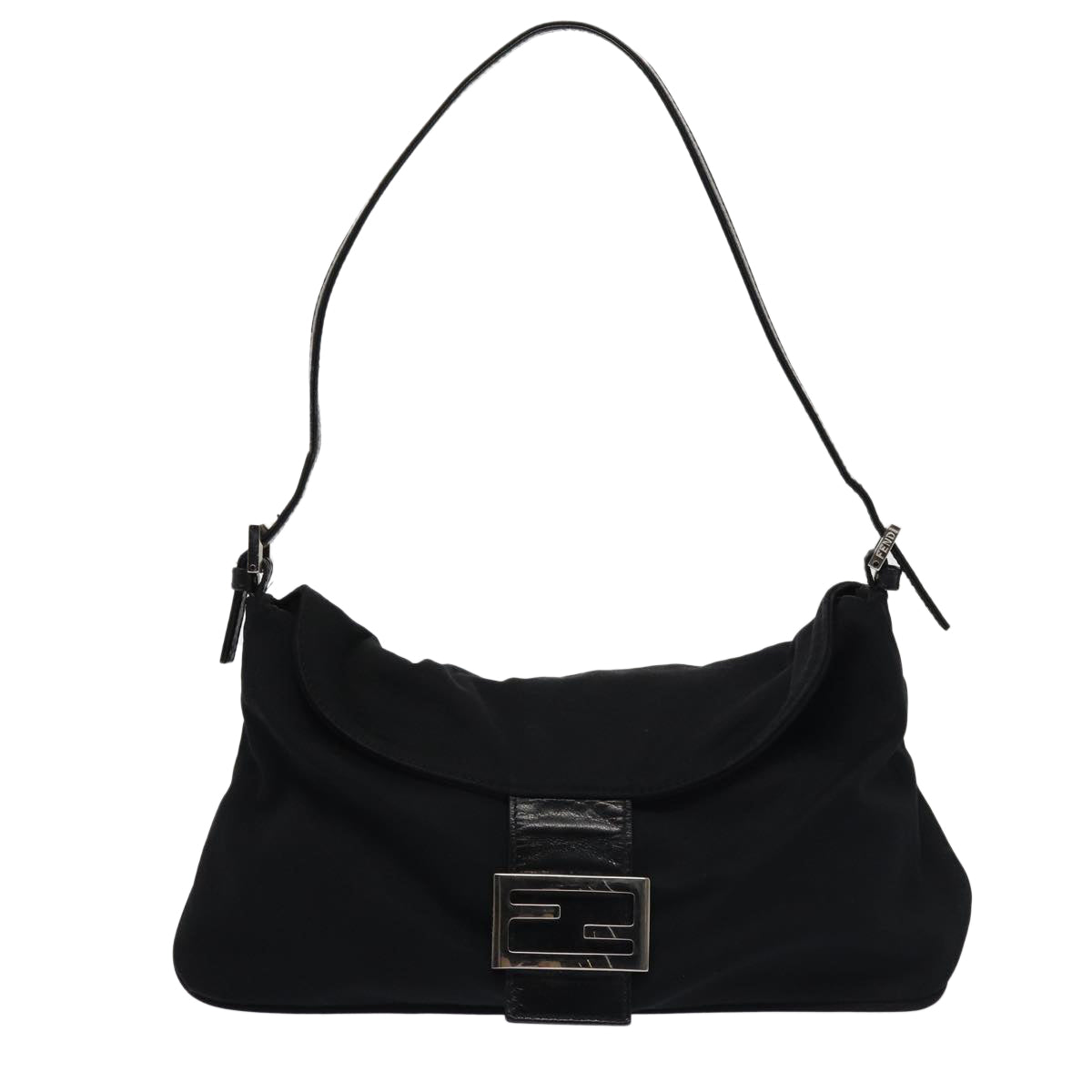 FENDI Shoulder Bag Nylon Black ep4648