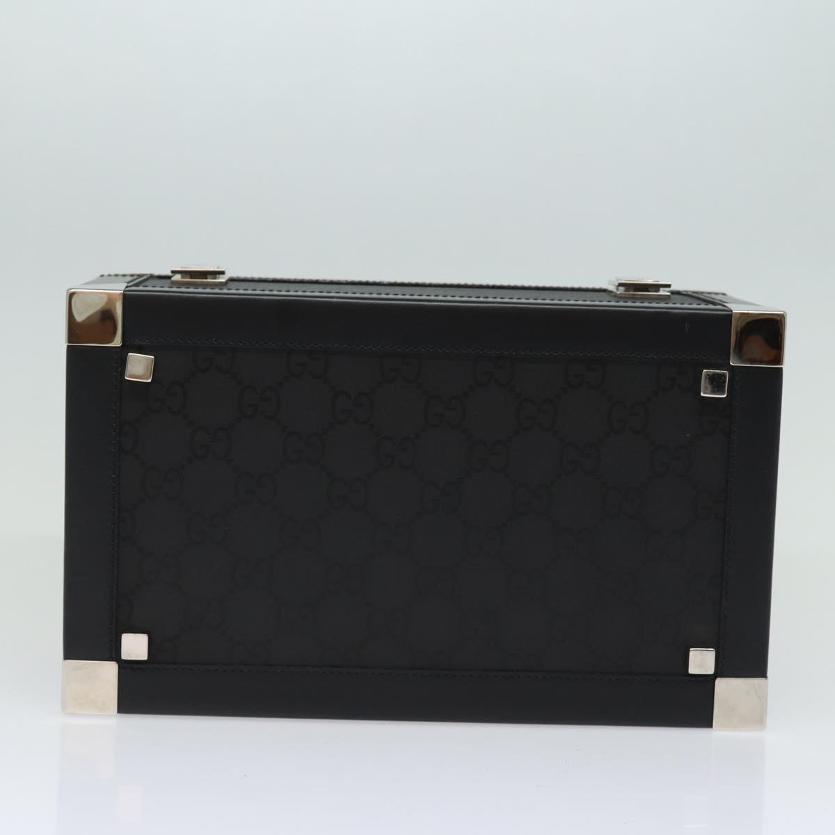 GUCCI GG Canvas Vanity Case Hand Bag Black ep4649