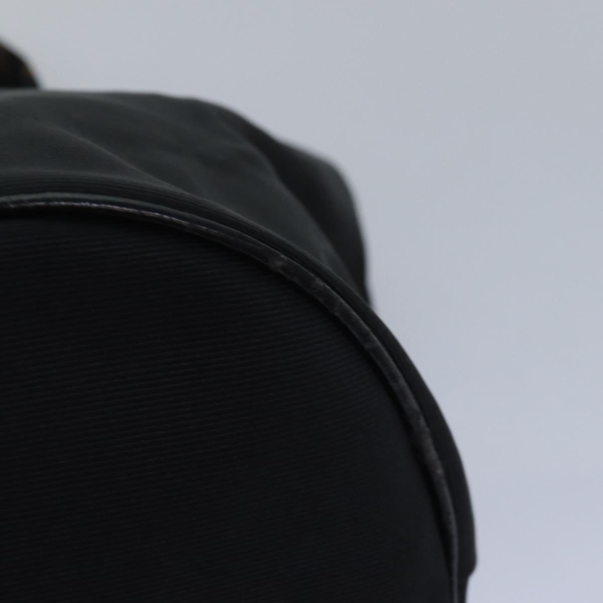 FENDI Hand Bag Nylon Black Brown ep4652
