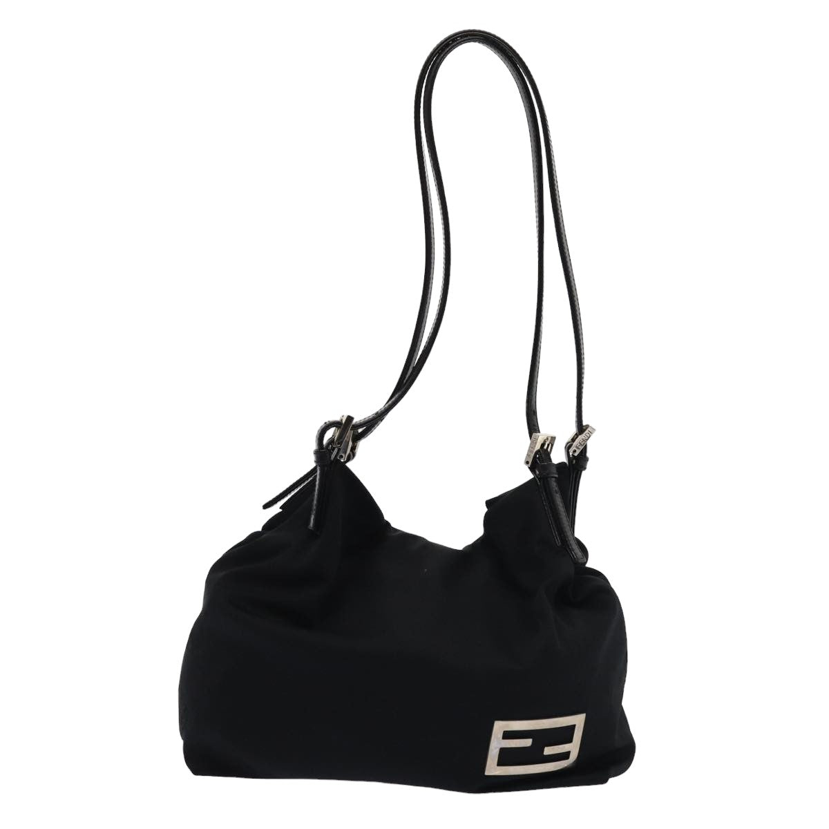 FENDI Shoulder Bag Nylon Black ep4657
