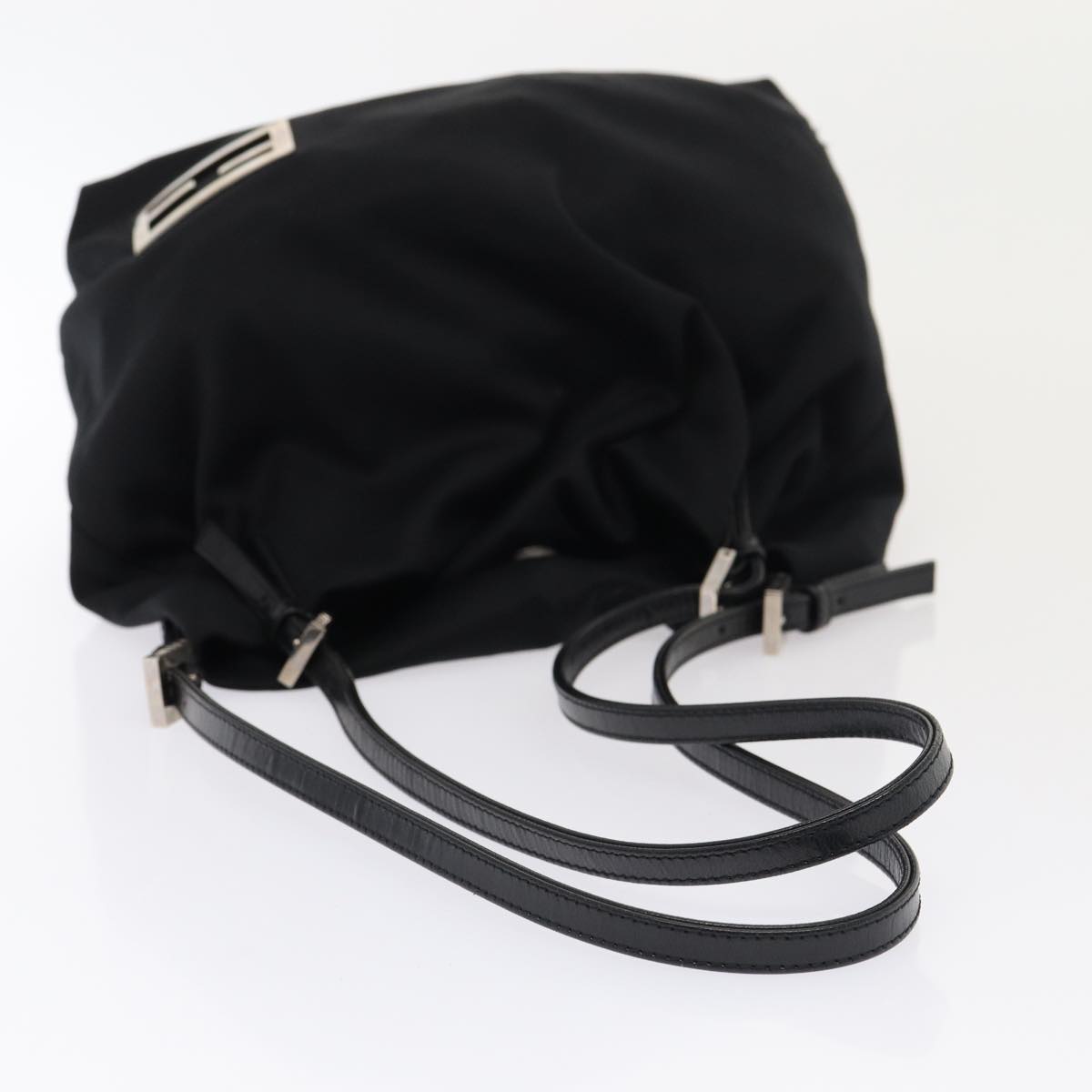 FENDI Shoulder Bag Nylon Black ep4657