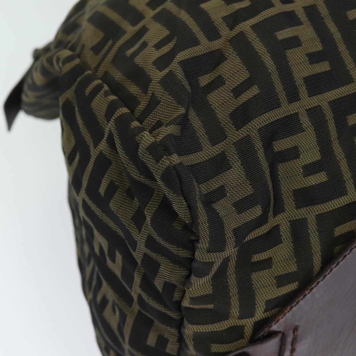 FENDI Zucca Canvas Tote Bag Brown Black ep4658