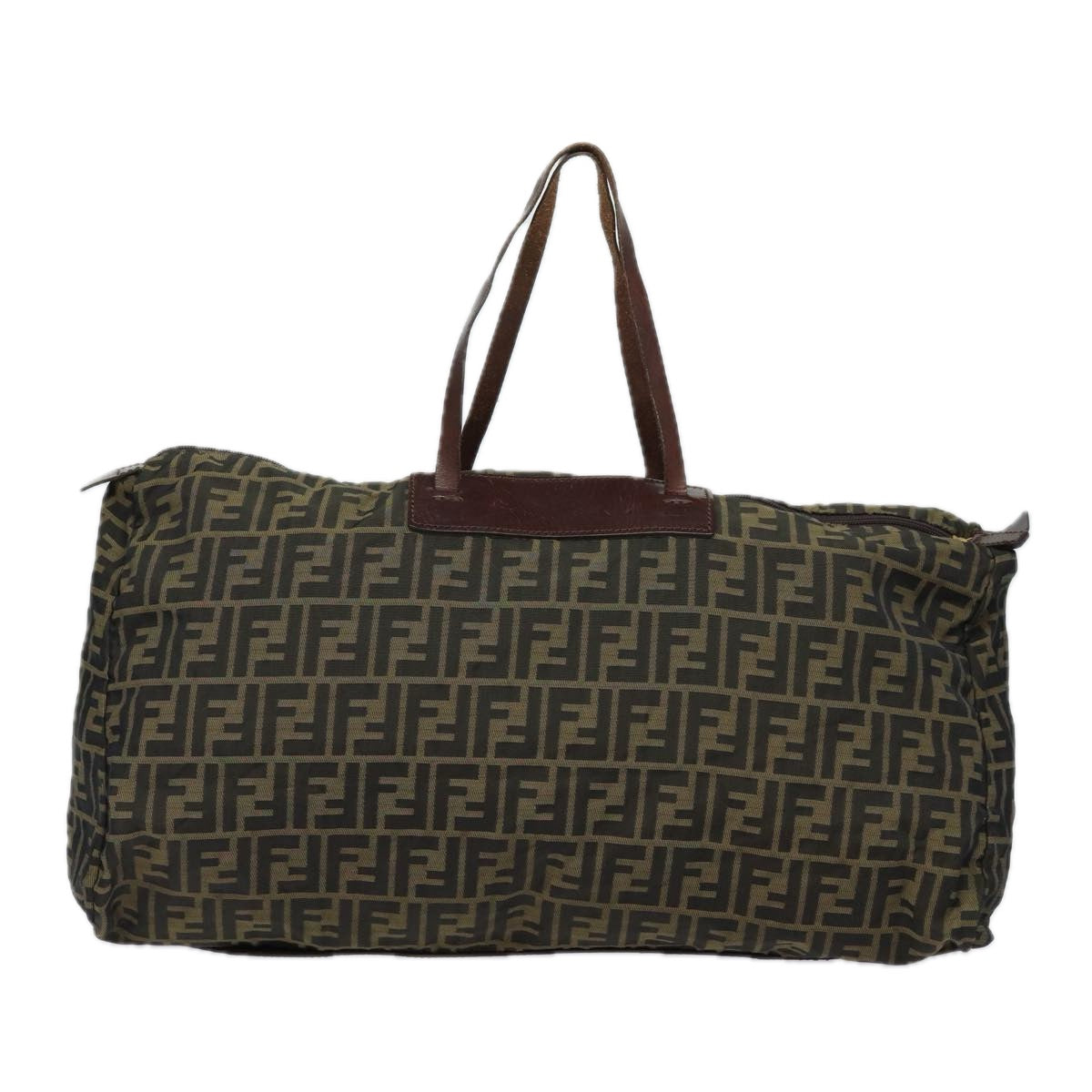 FENDI Zucca Canvas Tote Bag Brown Black ep4658