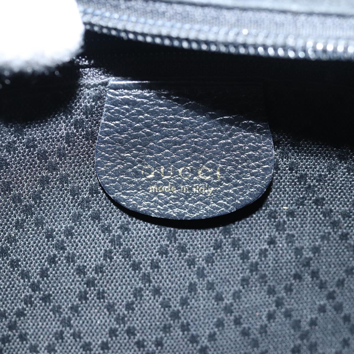 GUCCI Bamboo Hand Bag Suede Leather Brown Black 000 3444 0580 ep4662