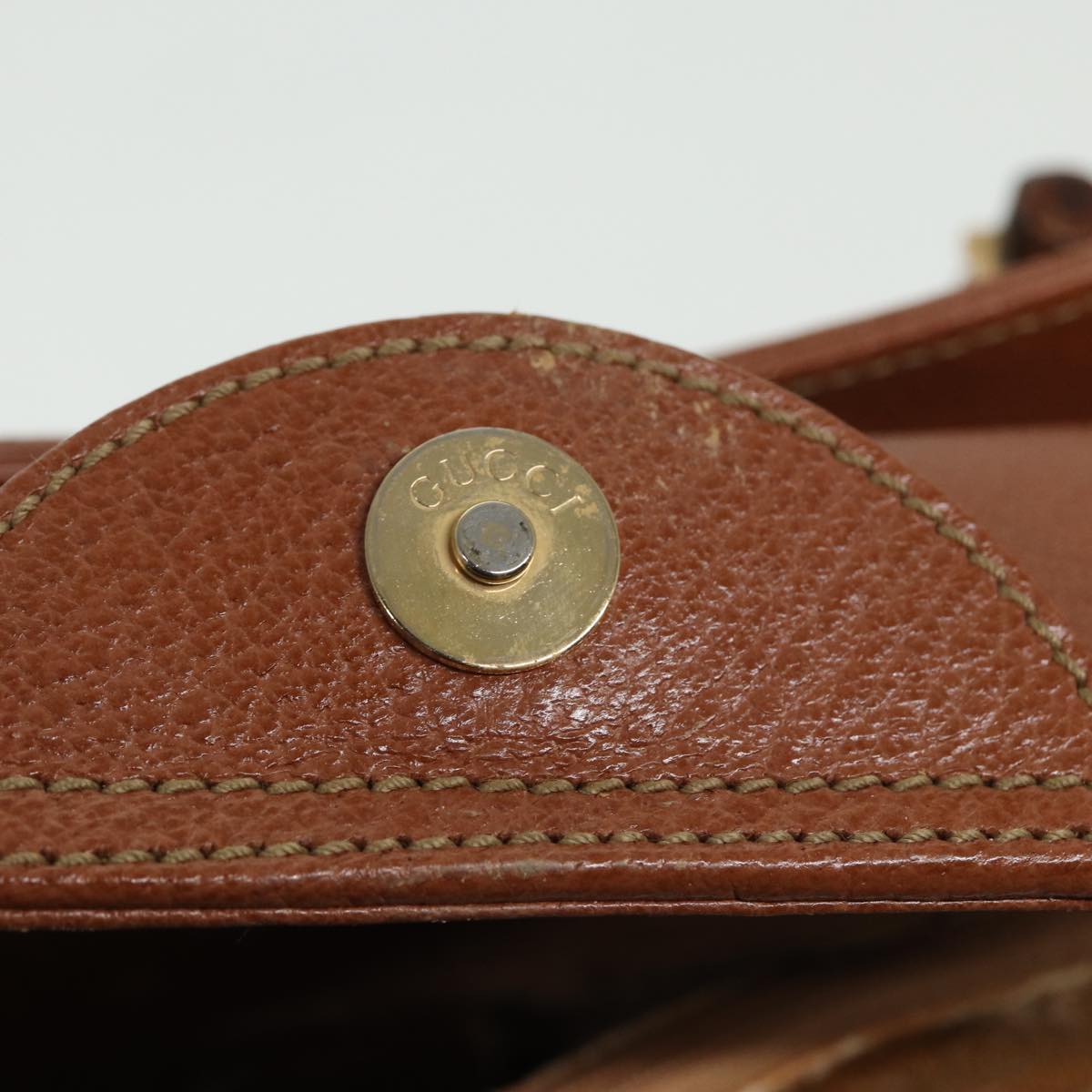 GUCCI Bamboo Hand Bag Leather Brown 002 1186 0260 ep4671