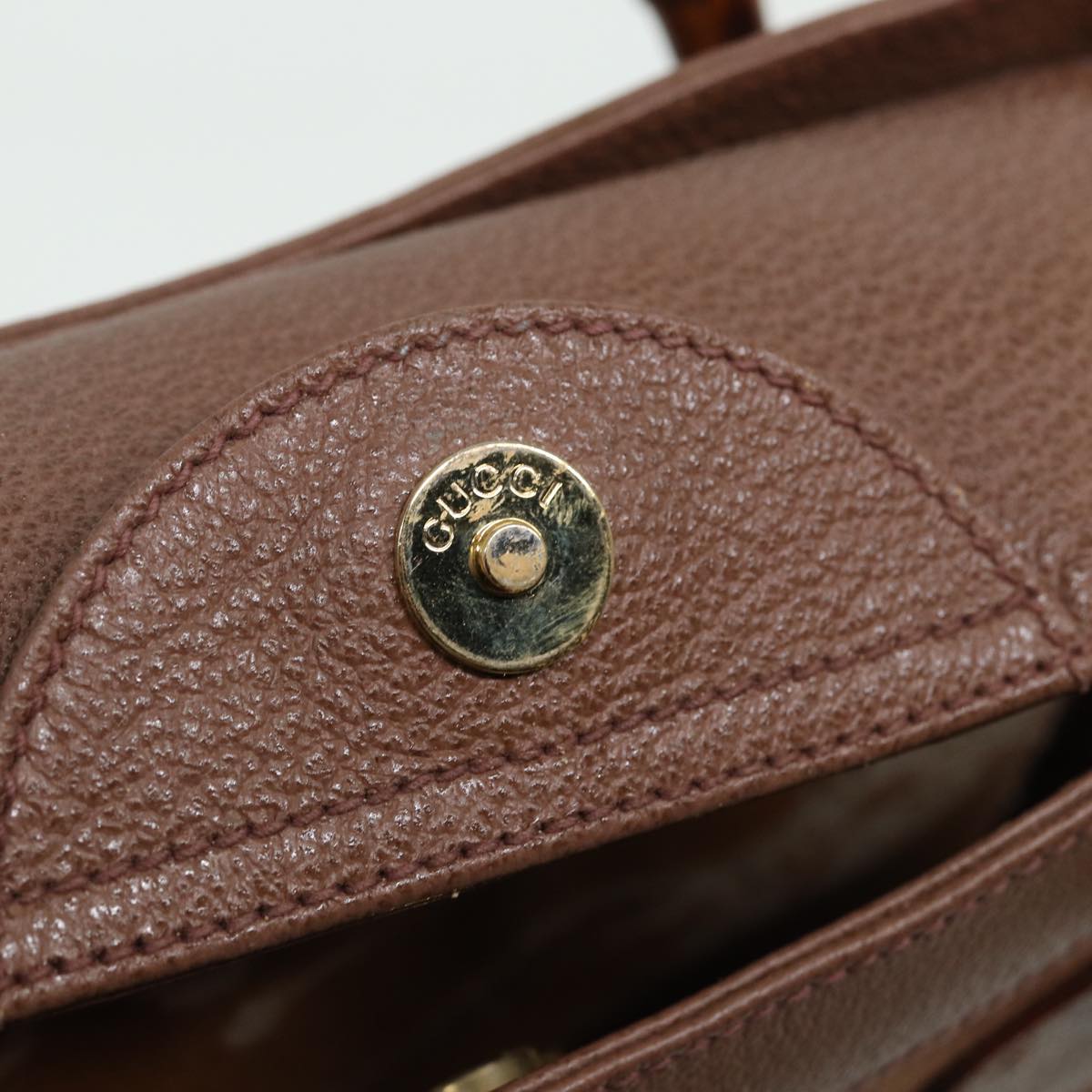 GUCCI Bamboo Hand Bag Leather Brown 002 1095 0260 ep4672