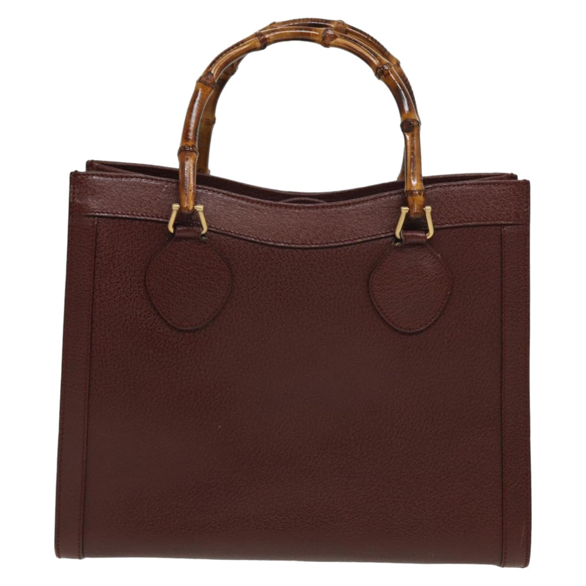 GUCCI Bamboo Hand Bag Leather Red 002 1186 0260 ep4674