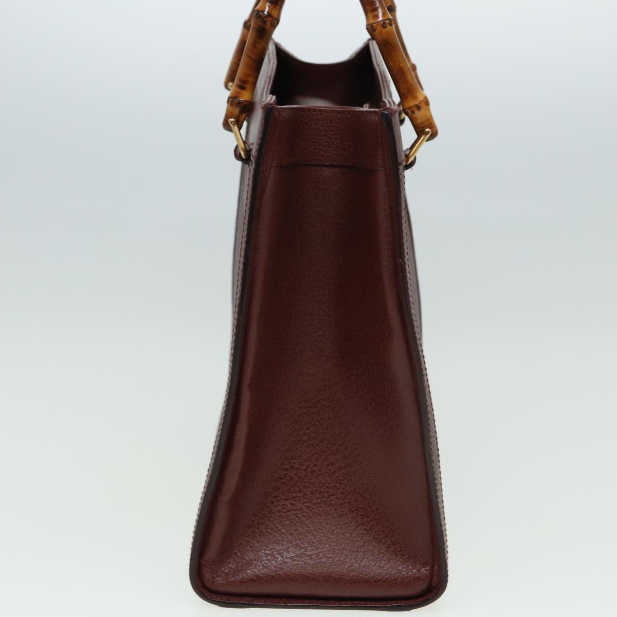 GUCCI Bamboo Hand Bag Leather Red 002 1186 0260 ep4674