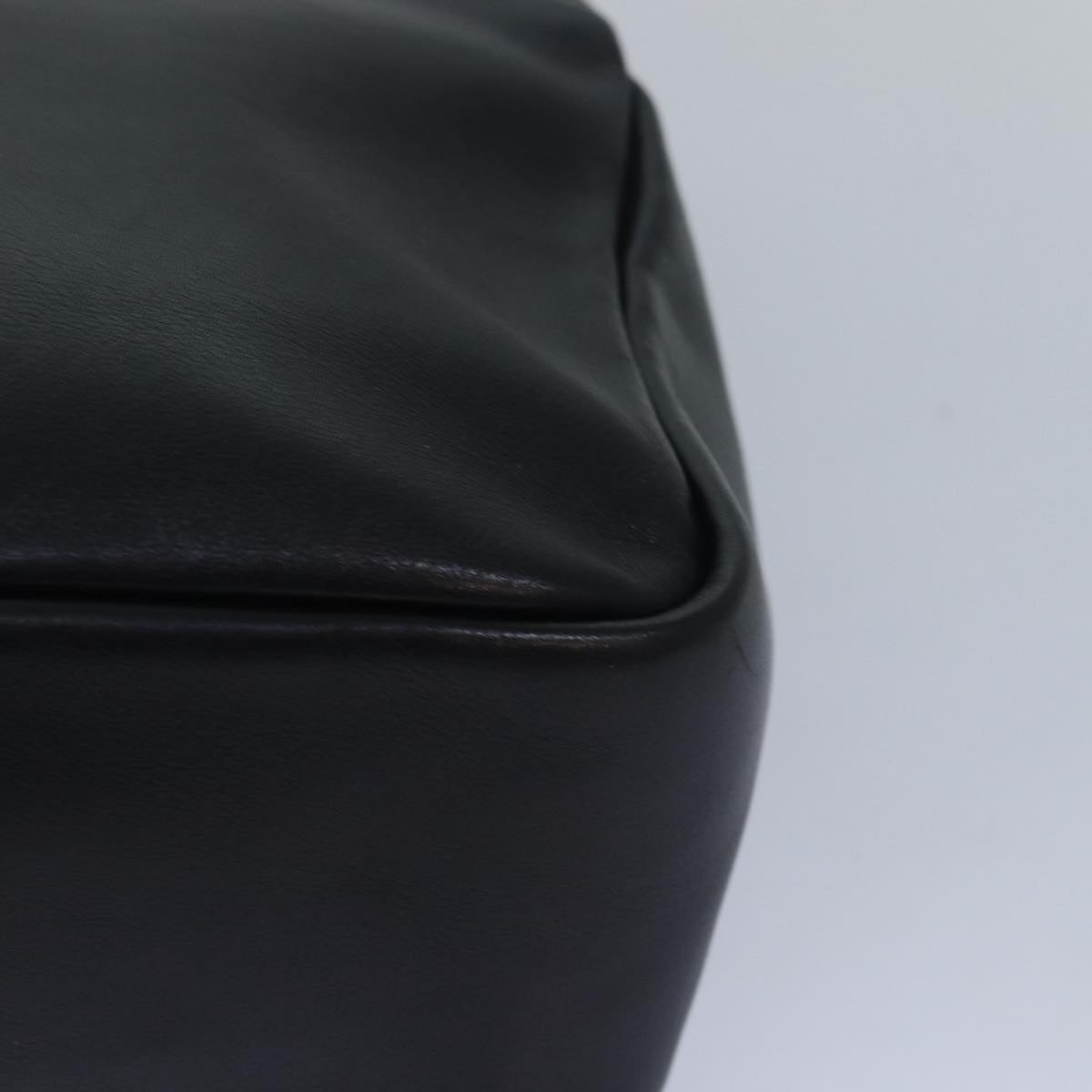 GUCCI Bamboo Hand Bag Leather Black 000 3444 0580 ep4677
