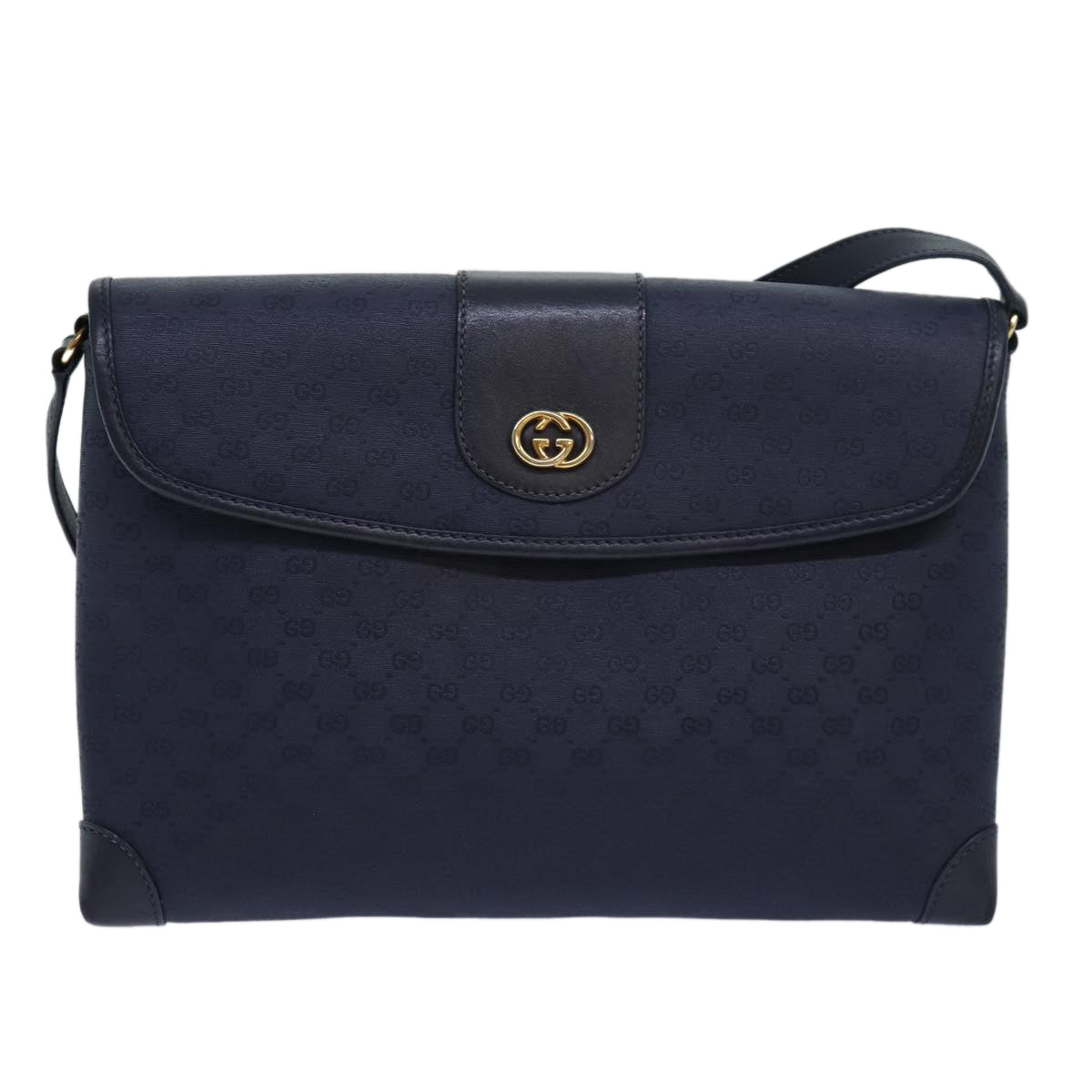 GUCCI Micro GG Supreme Shoulder Bag Navy 001 14 5364 ep4687