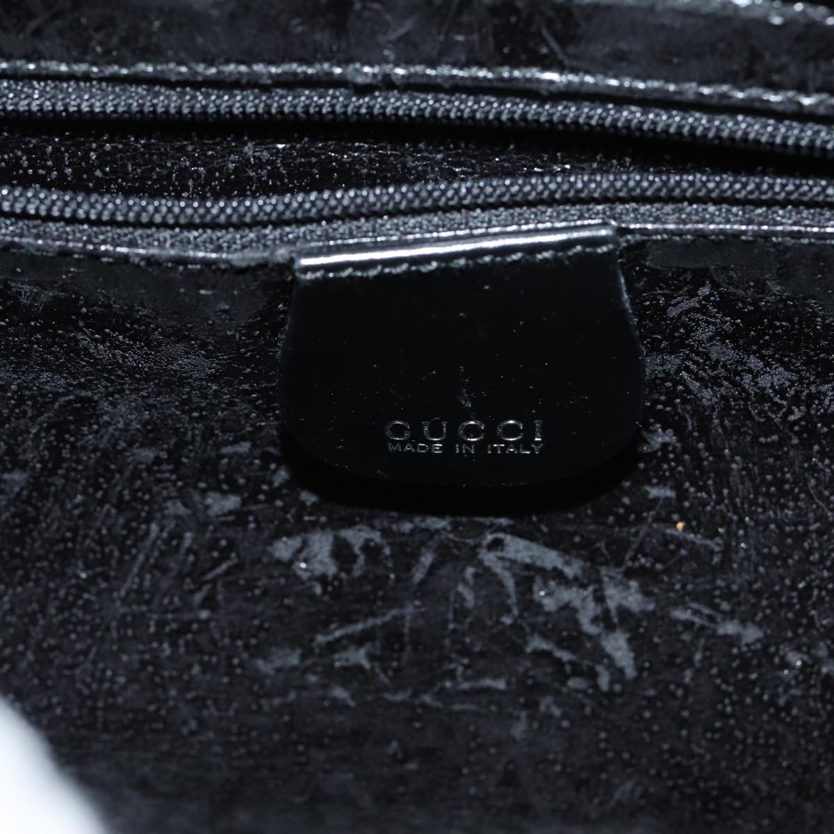 GUCCI Shoulder Bag Enamel Black 000 1013 0506 ep4698