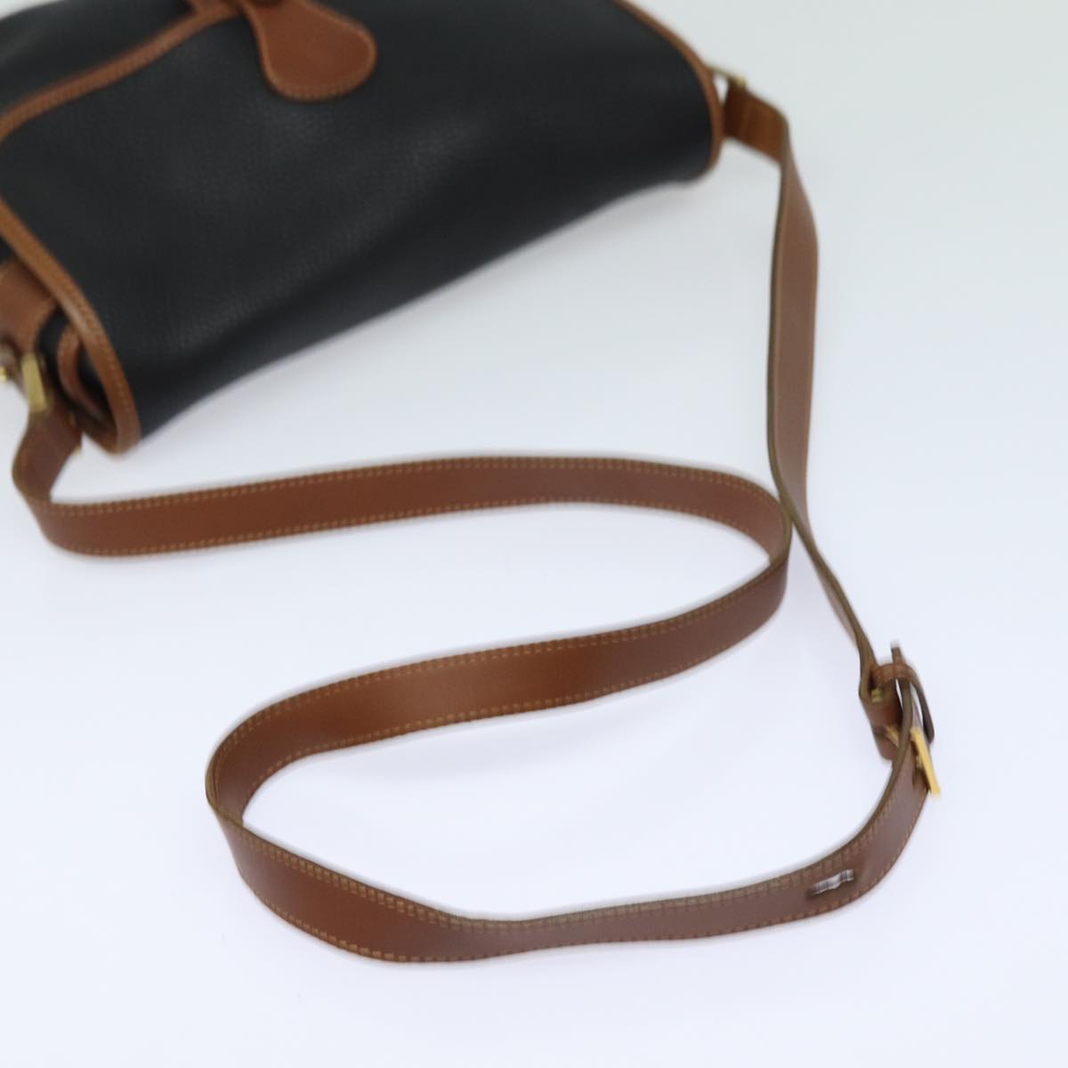 GUCCI Shoulder Bag Leather Black ep4707