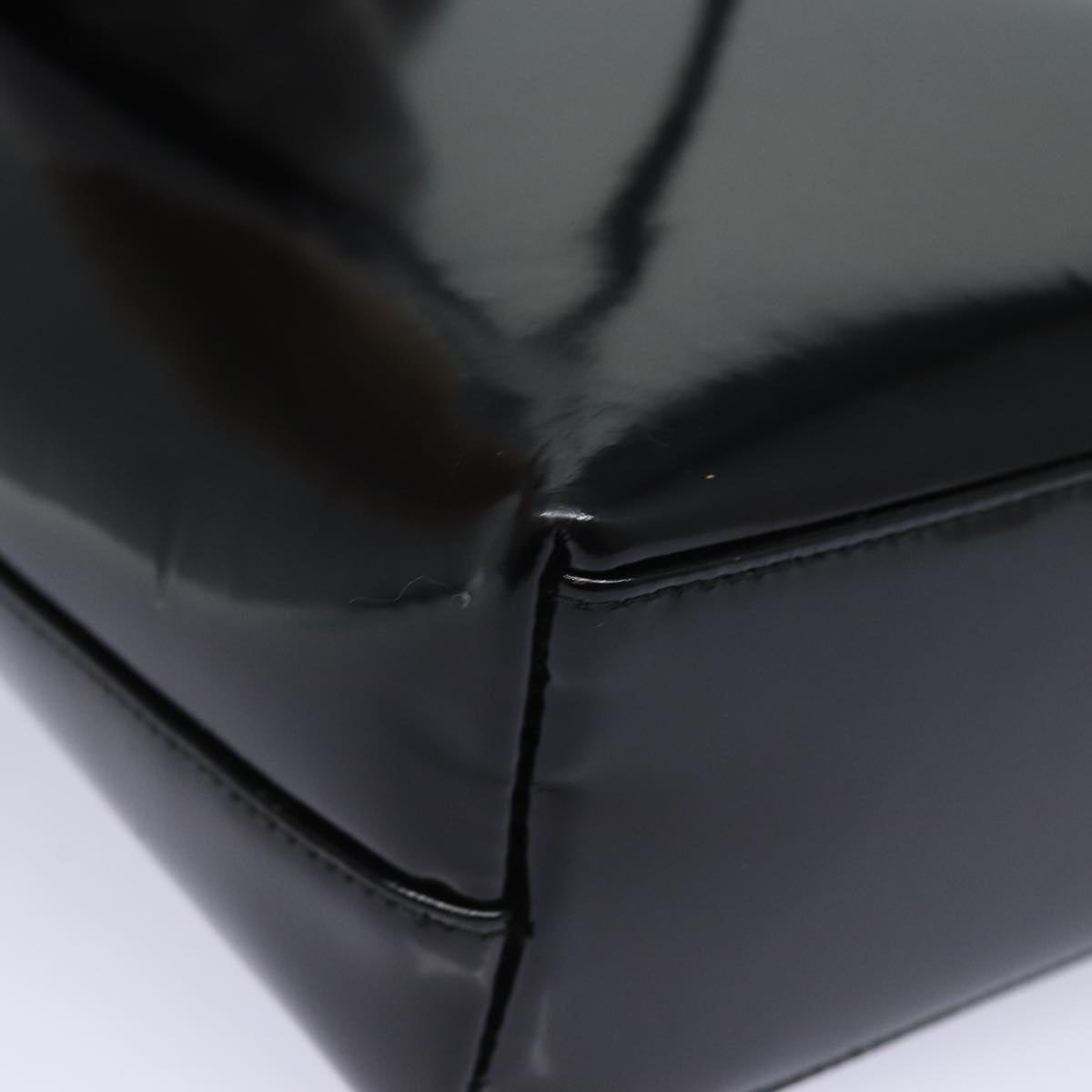 GUCCI Hand Bag Enamel Black 000 2058 ep4728