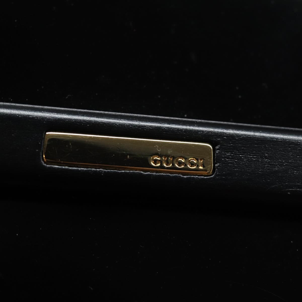 GUCCI Hand Bag Enamel Black 000 2058 ep4728