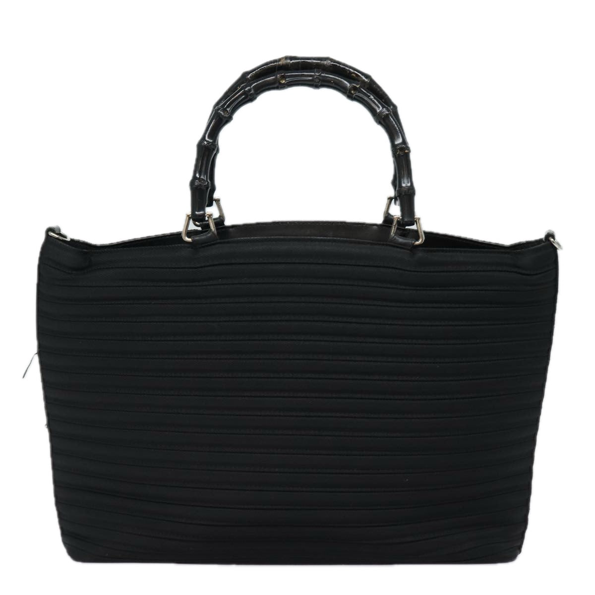 GUCCI Bamboo Hand Bag Nylon Black 002 1998 0352 ep4735
