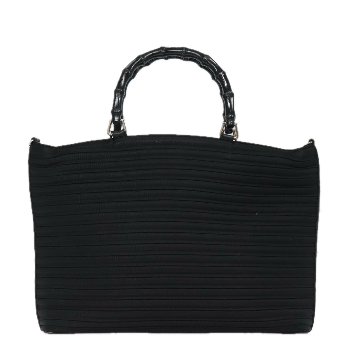 GUCCI Bamboo Hand Bag Nylon Black 002 1998 0352 ep4735