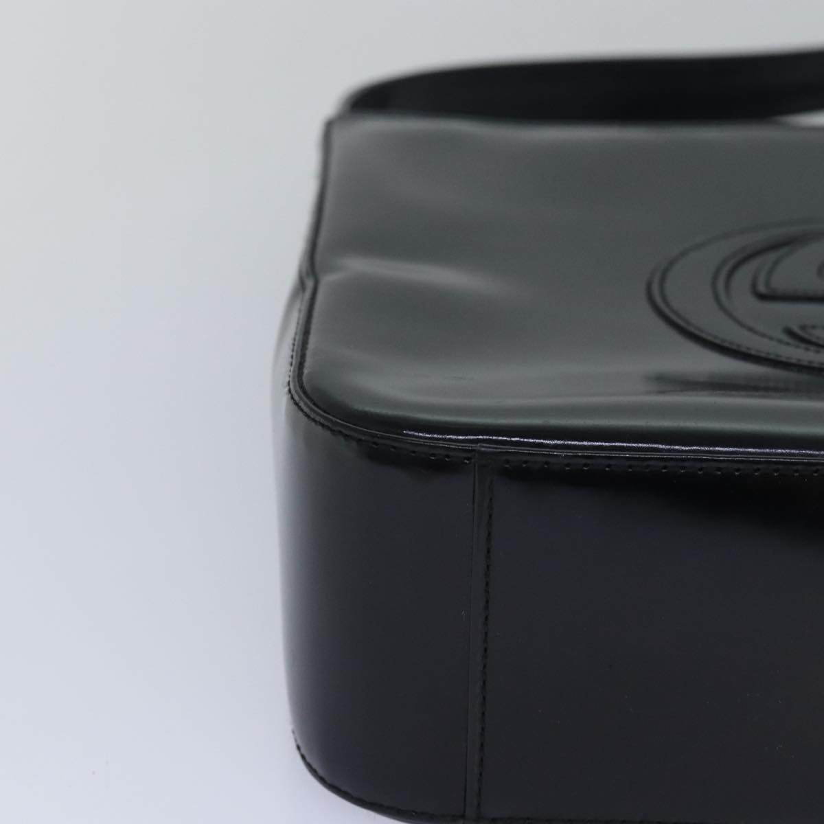 GUCCI Shoulder Bag Enamel Black 000 1013 0506 ep4738