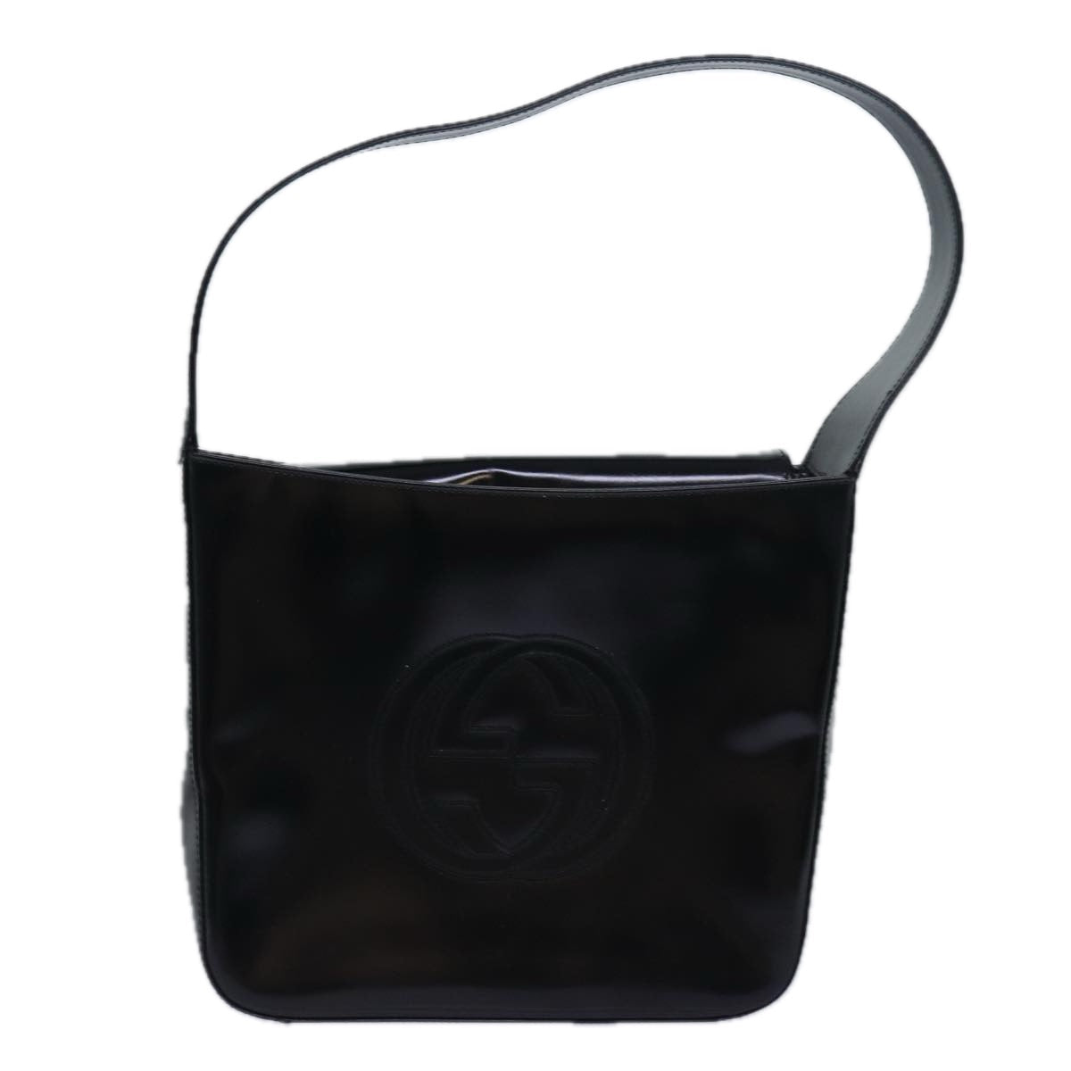 GUCCI Shoulder Bag Enamel Black 000 1013 0506 ep4738