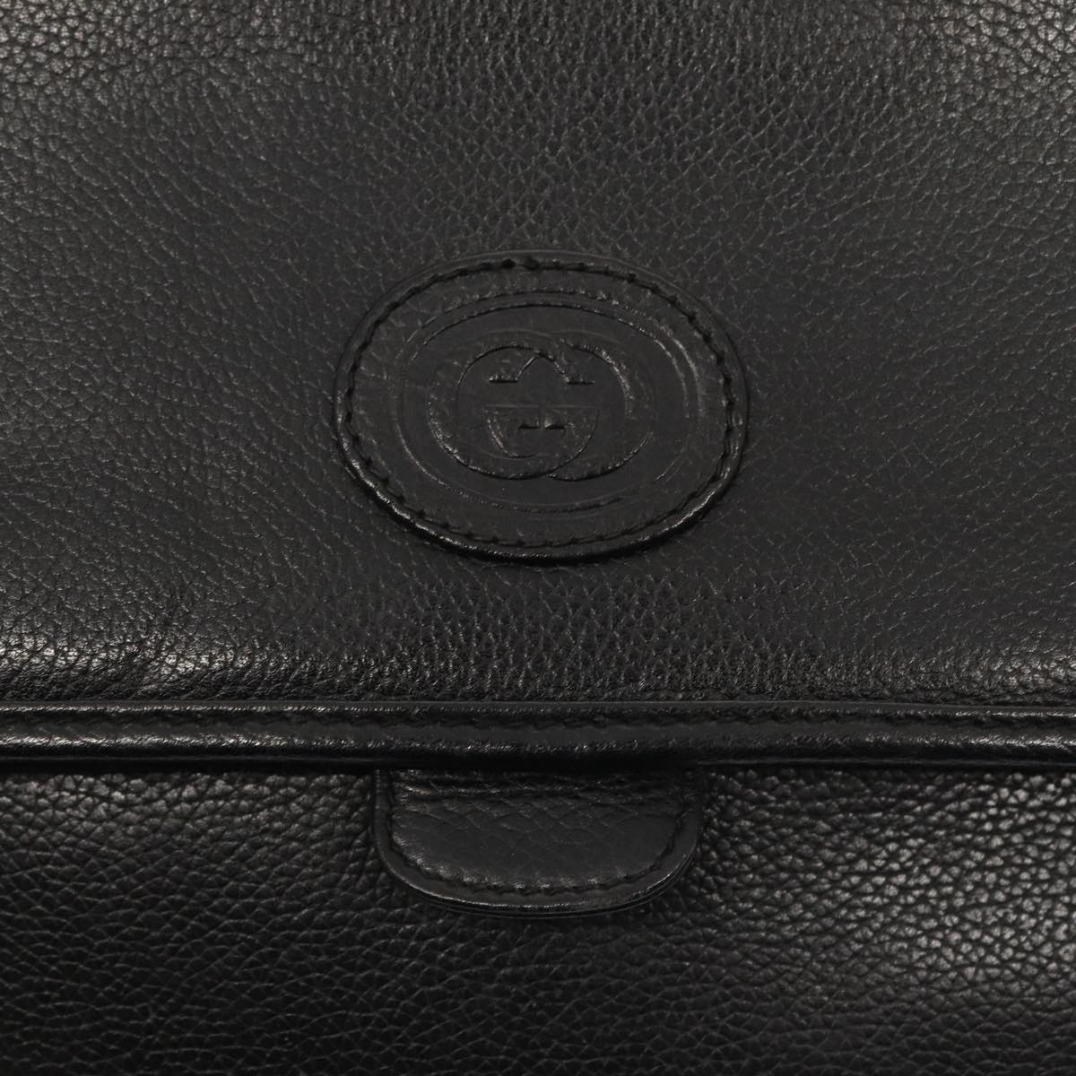 GUCCI Shoulder Bag Leather Black 004 86 0222 ep4739