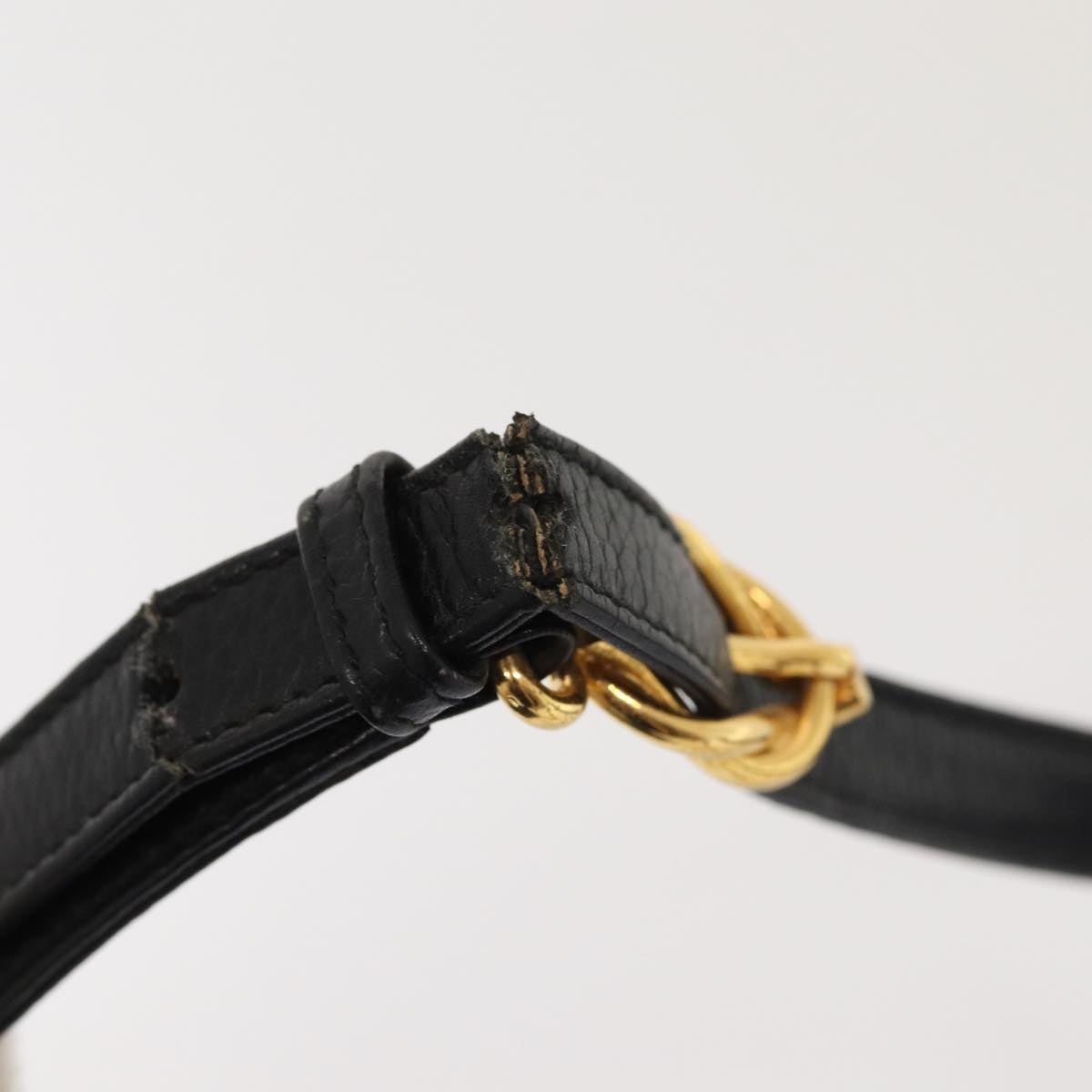 GUCCI Shoulder Bag Leather Black 004 86 0222 ep4739