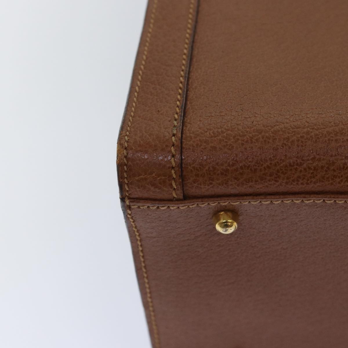 GUCCI Bamboo Hand Bag Leather Brown ep4740
