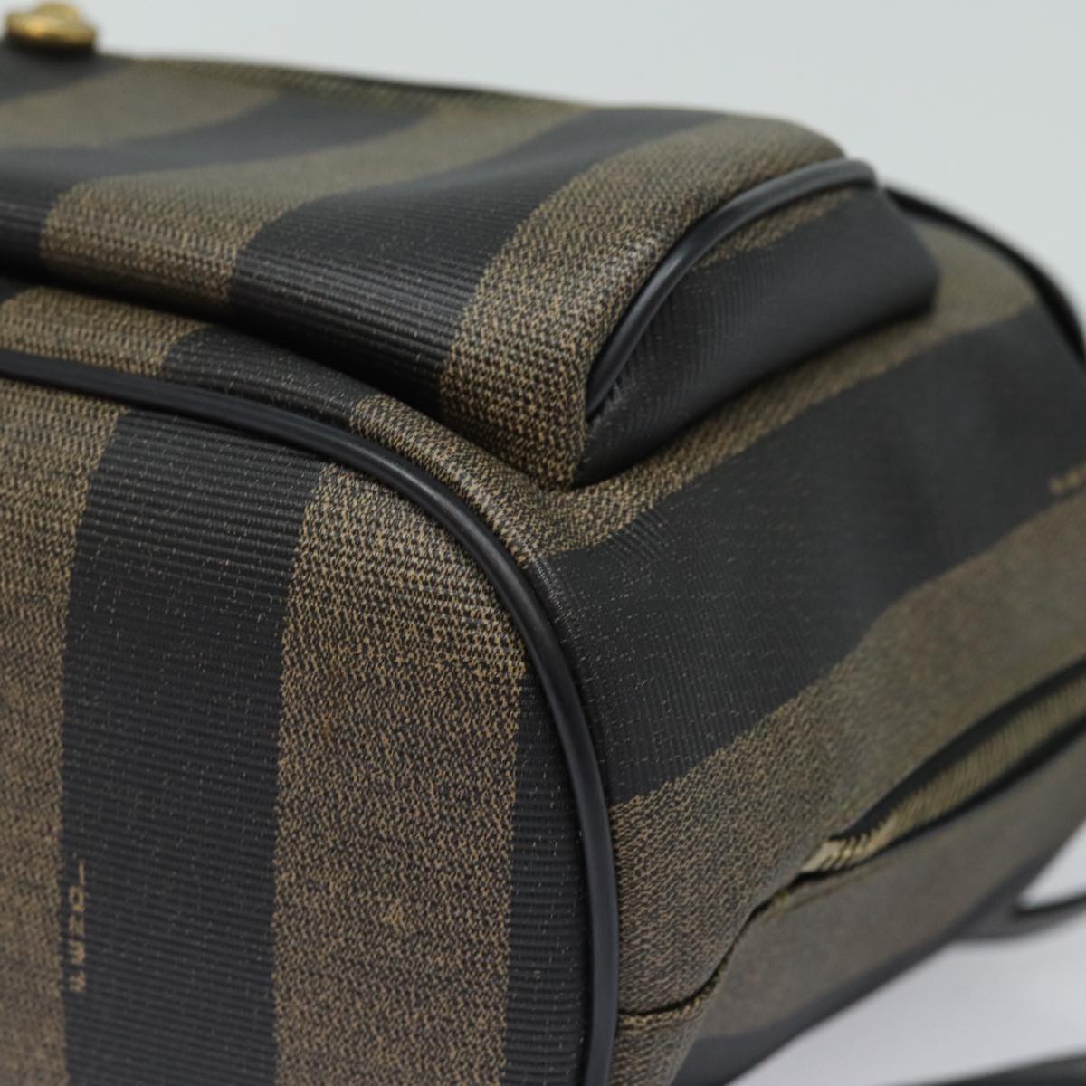 FENDI Pecan Canvas Backpack Brown Black ep4748