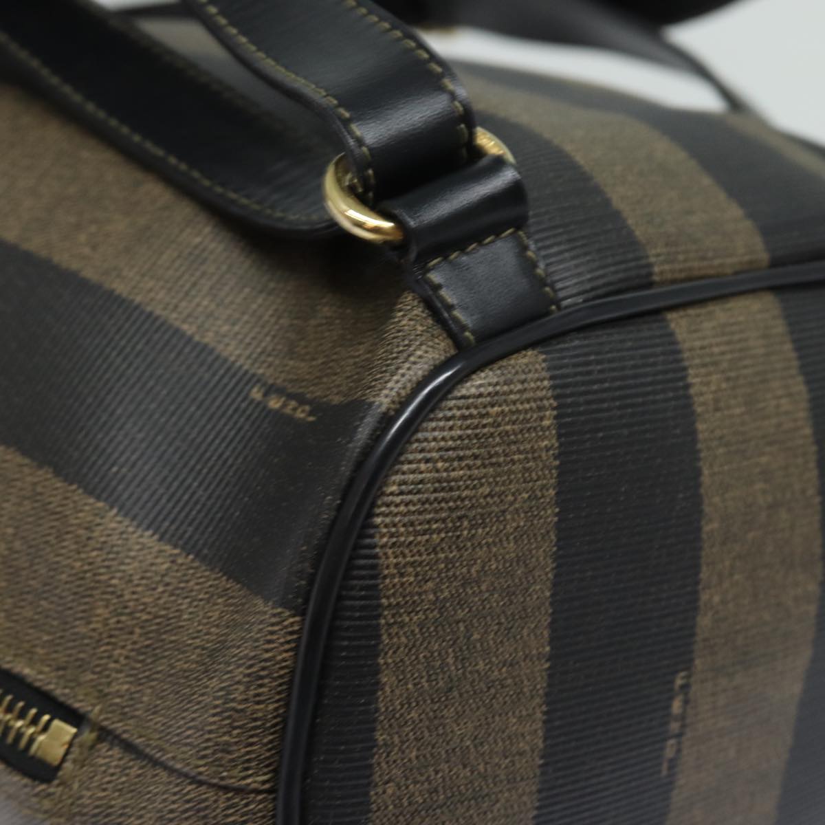 FENDI Pecan Canvas Backpack Brown Black ep4748