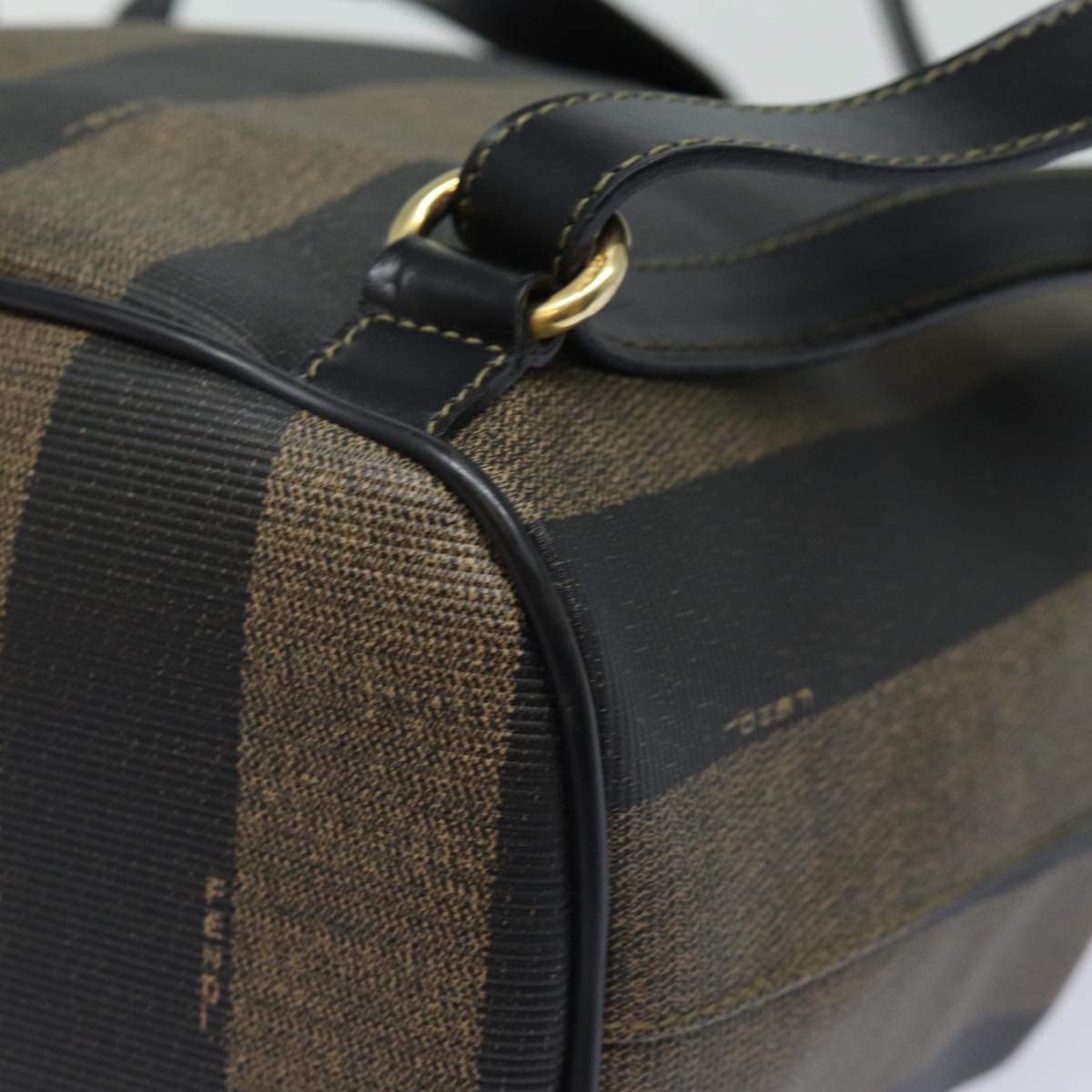 FENDI Pecan Canvas Backpack Brown Black ep4748