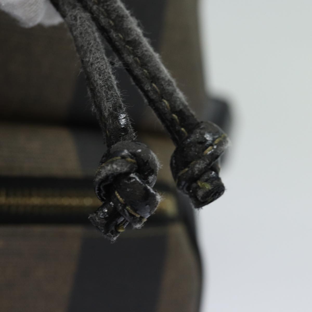 FENDI Pecan Canvas Backpack Brown Black ep4748