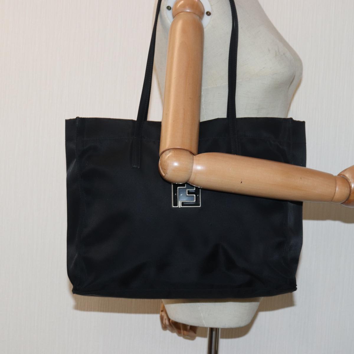 FENDI Tote Bag Nylon Black ep4780