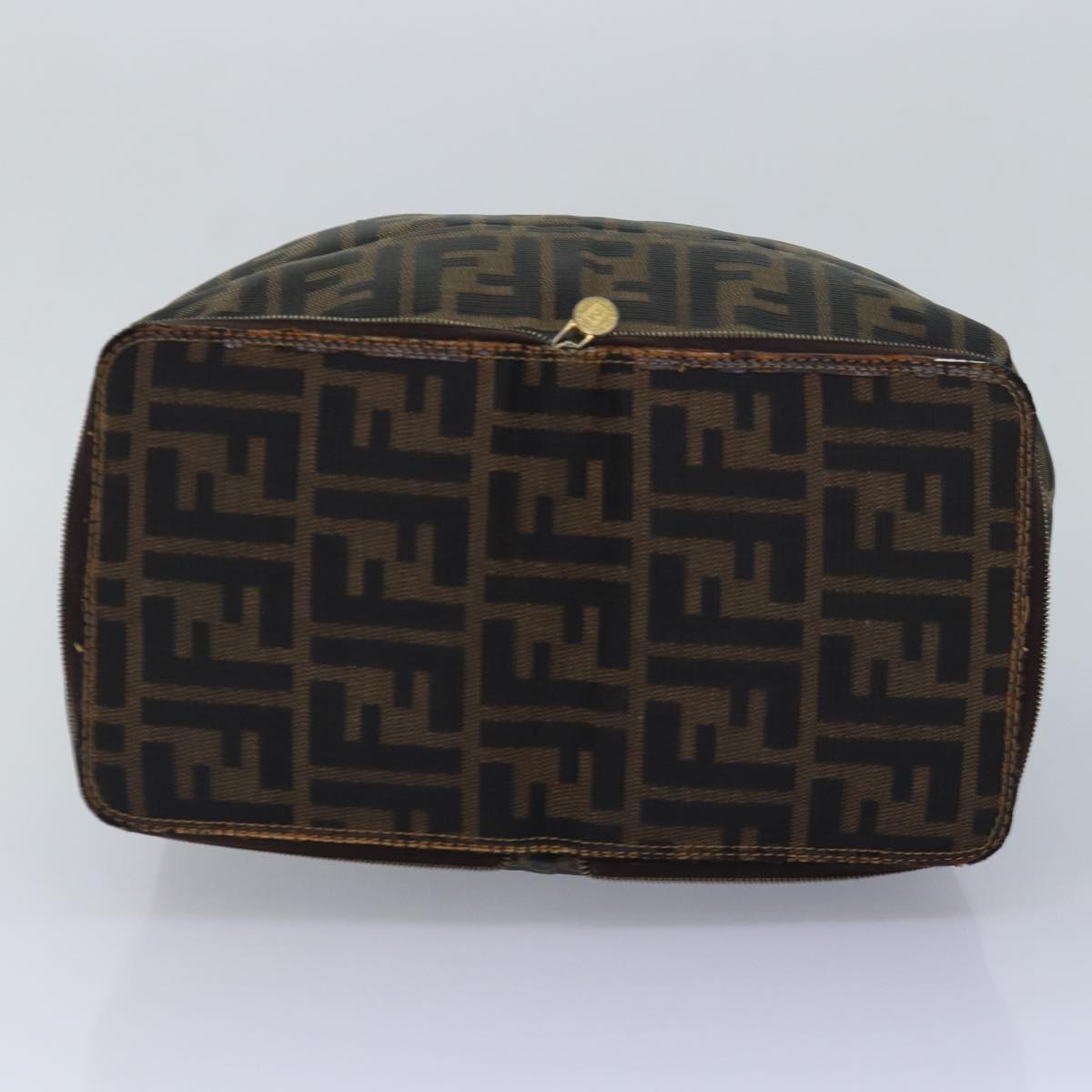 FENDI Zucca Canvas Tote Bag Brown Black ep4787