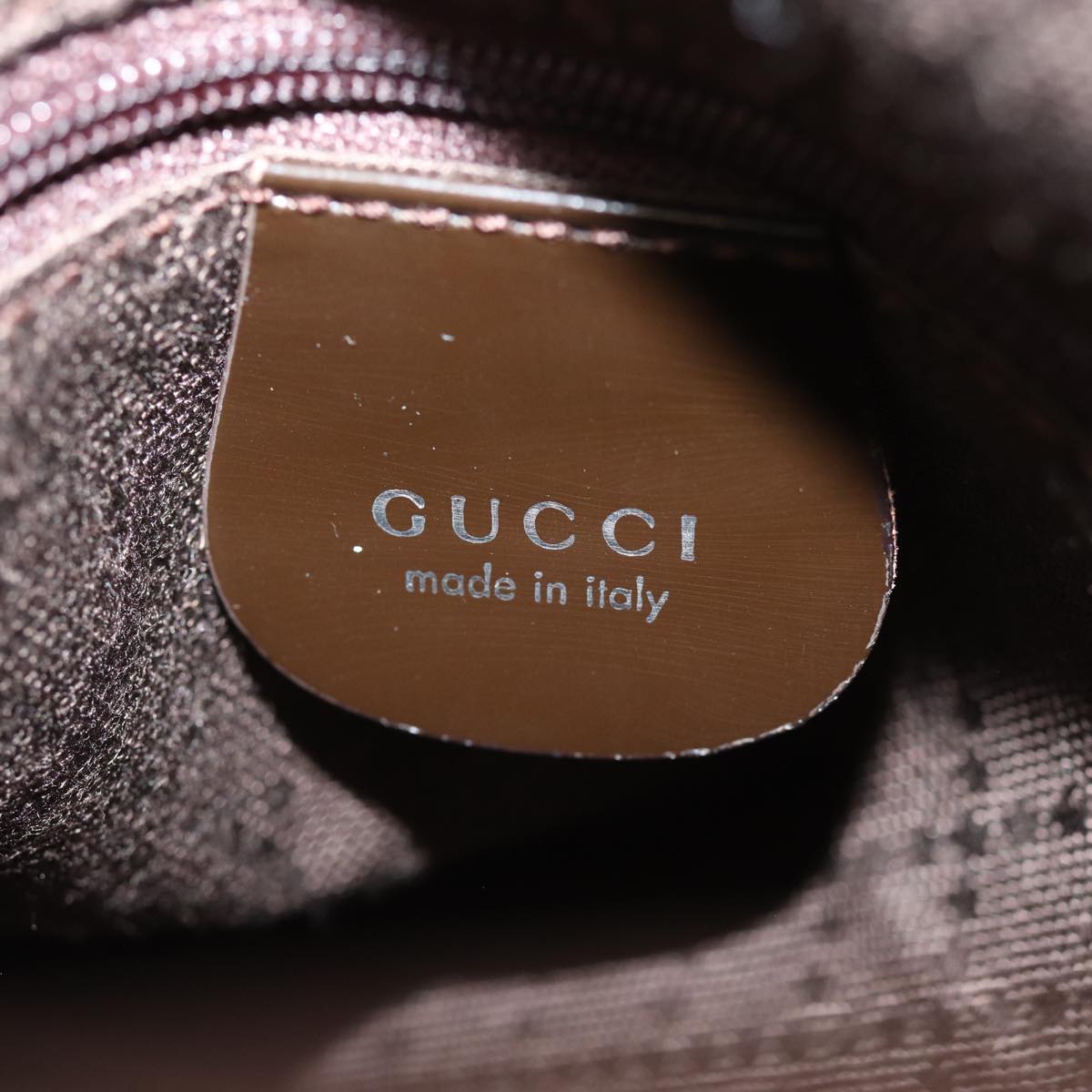 GUCCI Bamboo Hand Bag Nylon 2way Brown 002 2058 0508 5 ep4789