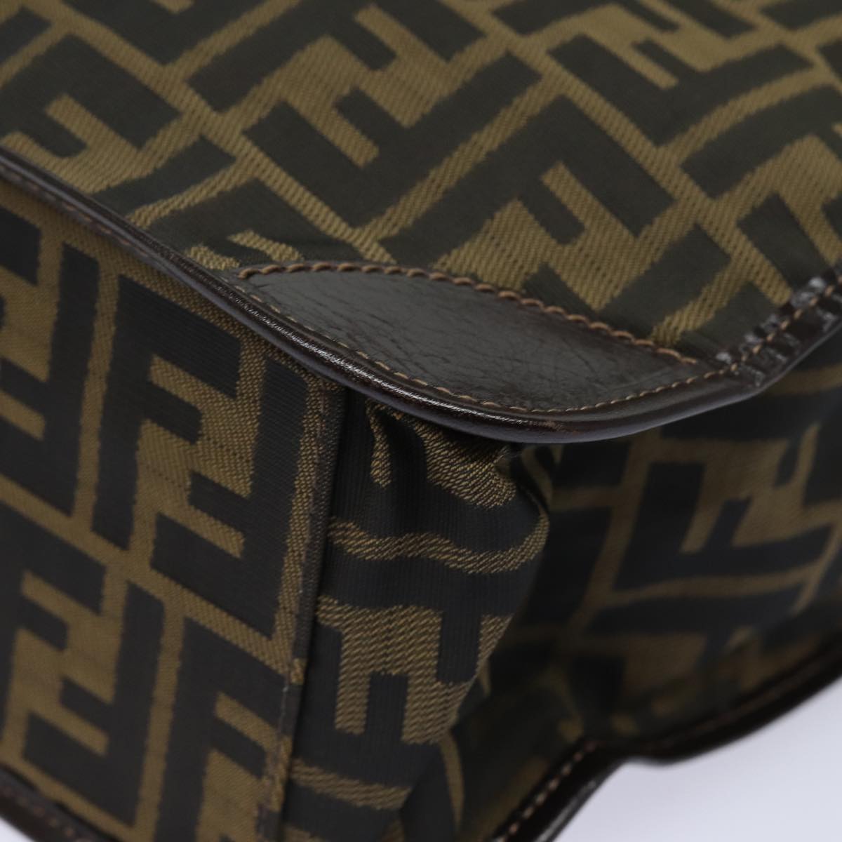FENDI Zucca Canvas Tote Bag Brown Black ep4791