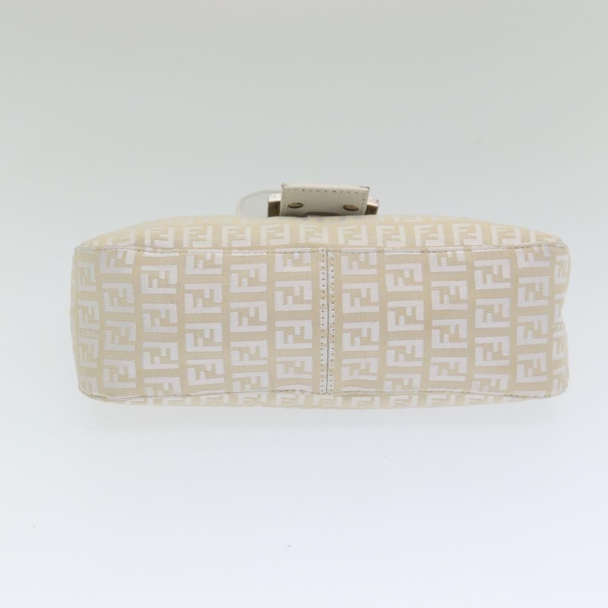 FENDI Zucchino Canvas Mamma Baguette Shoulder Bag Beige ep4792