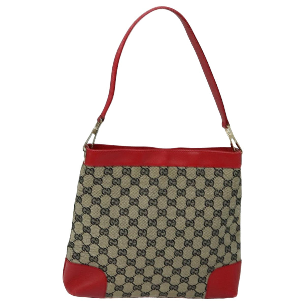 GUCCI GG Canvas Shoulder Bag Beige Red 001 4231 ep4806