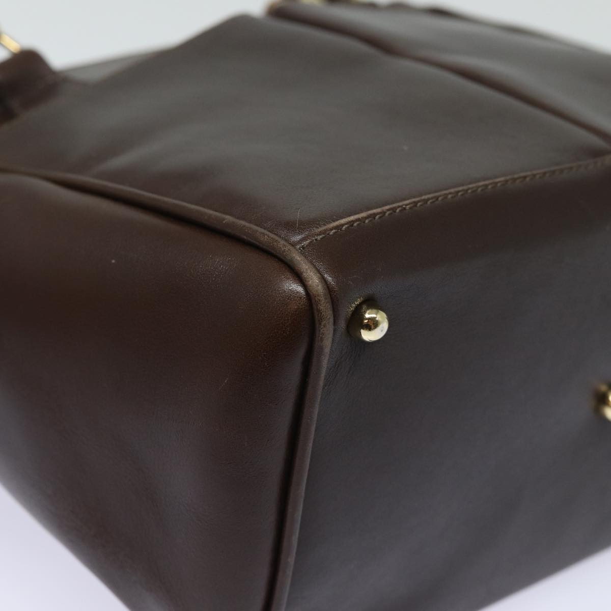 GUCCI Bamboo Hand Bag Leather 2way Brown 000 122 0316 ep4809