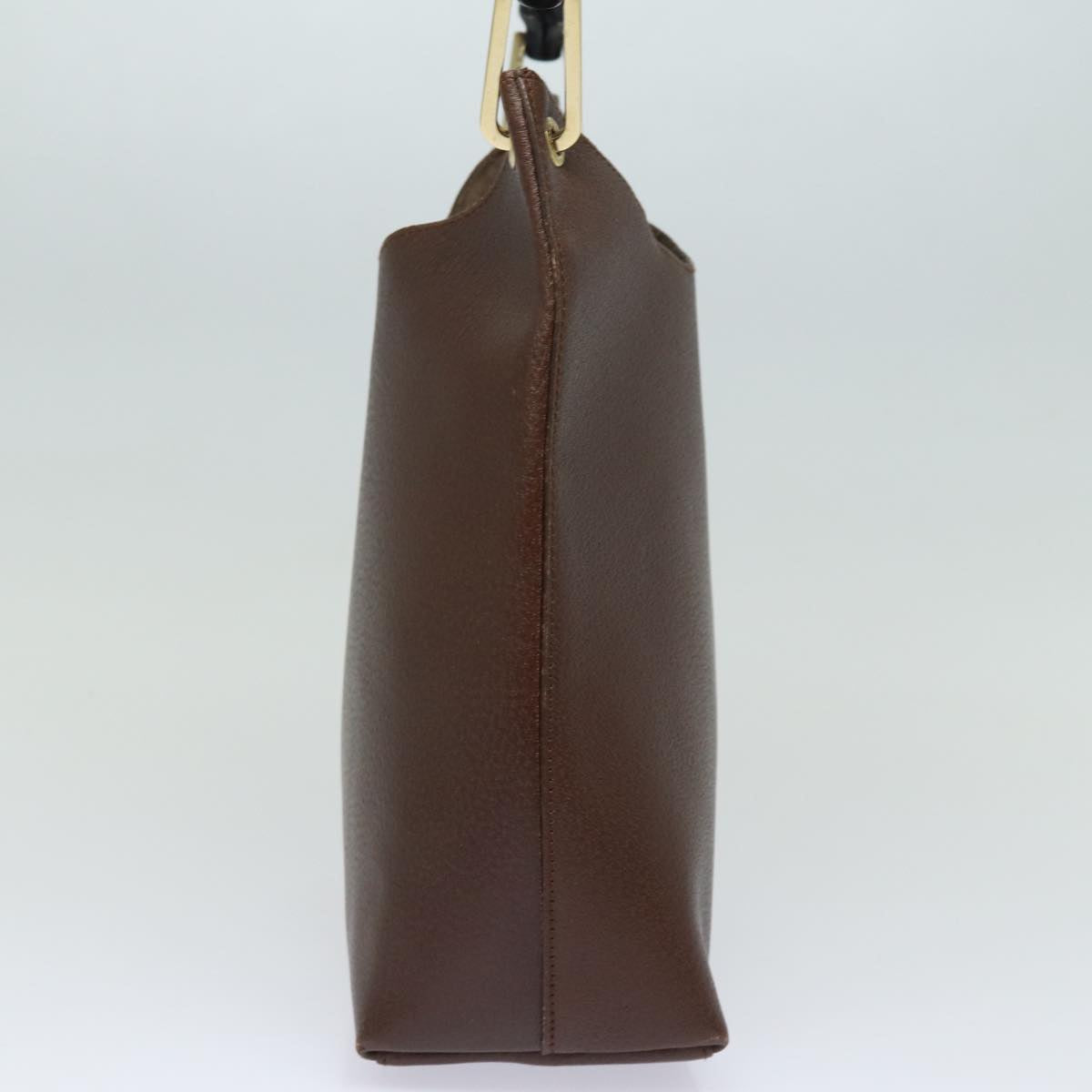 GUCCI Bamboo Shoulder Bag Leather Brown 001 1880 2123 ep4810