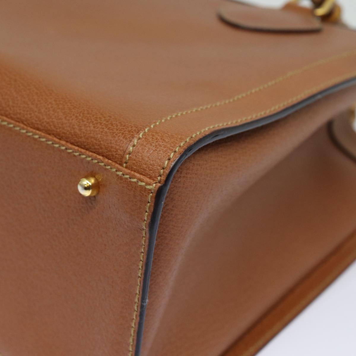 GUCCI Bamboo Hand Bag Leather Brown 002 1186 0260 ep4831