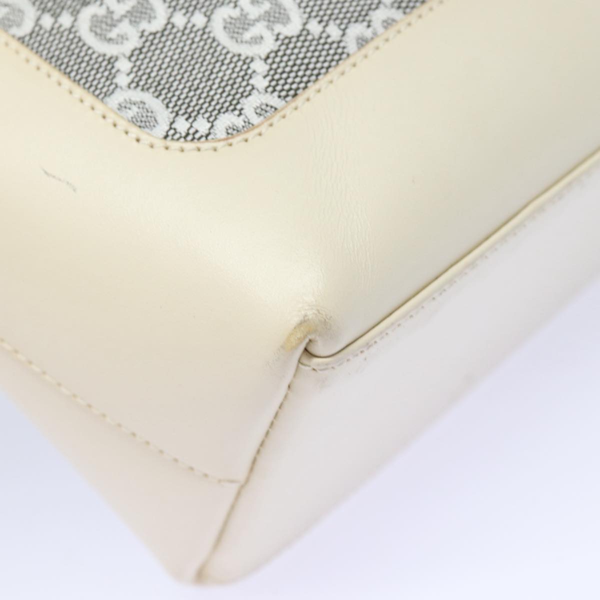 GUCCI GG Canvas Jackie Shoulder Bag White 001 3876 ep4890